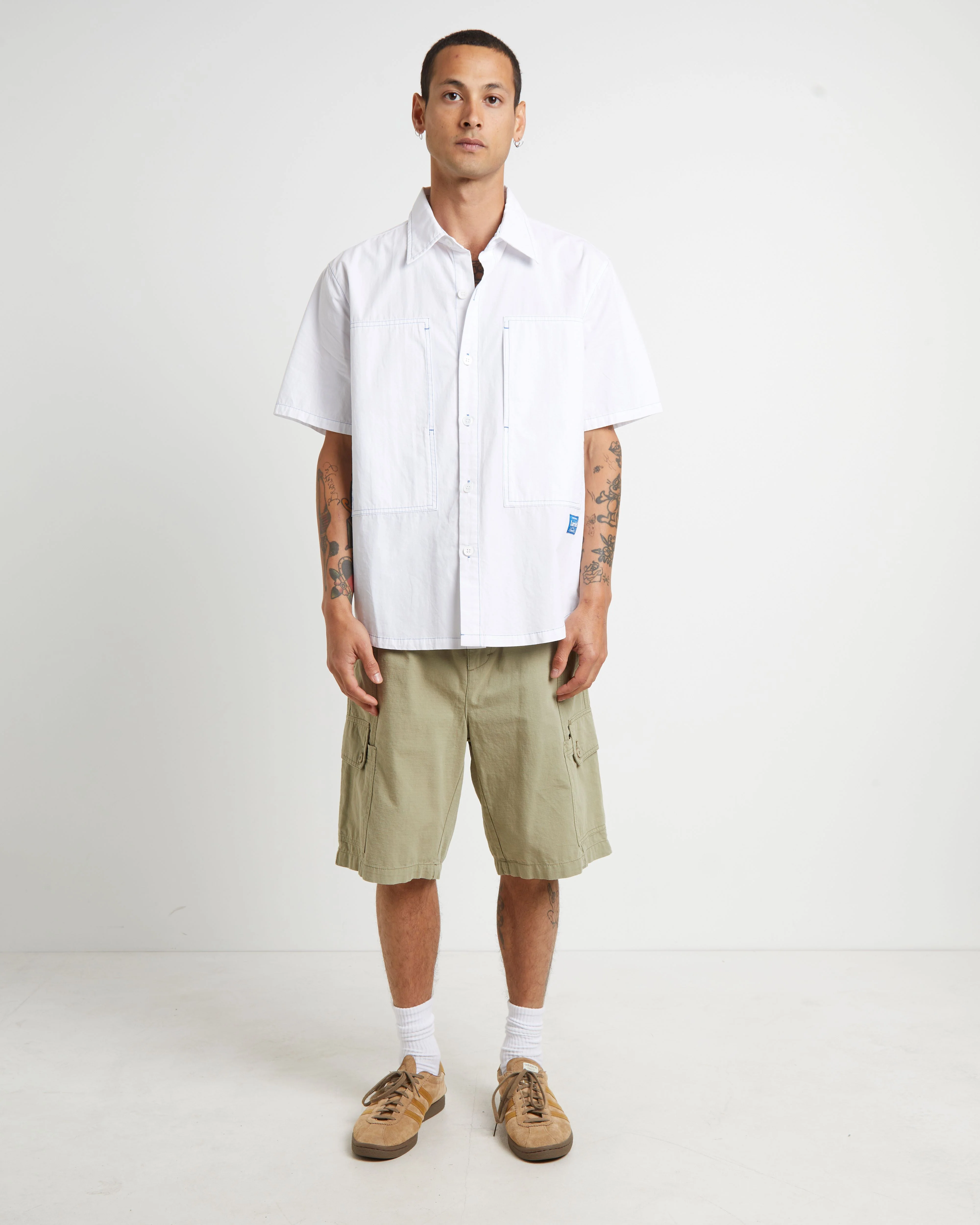 Cargo Shorts in Sage - Image 3