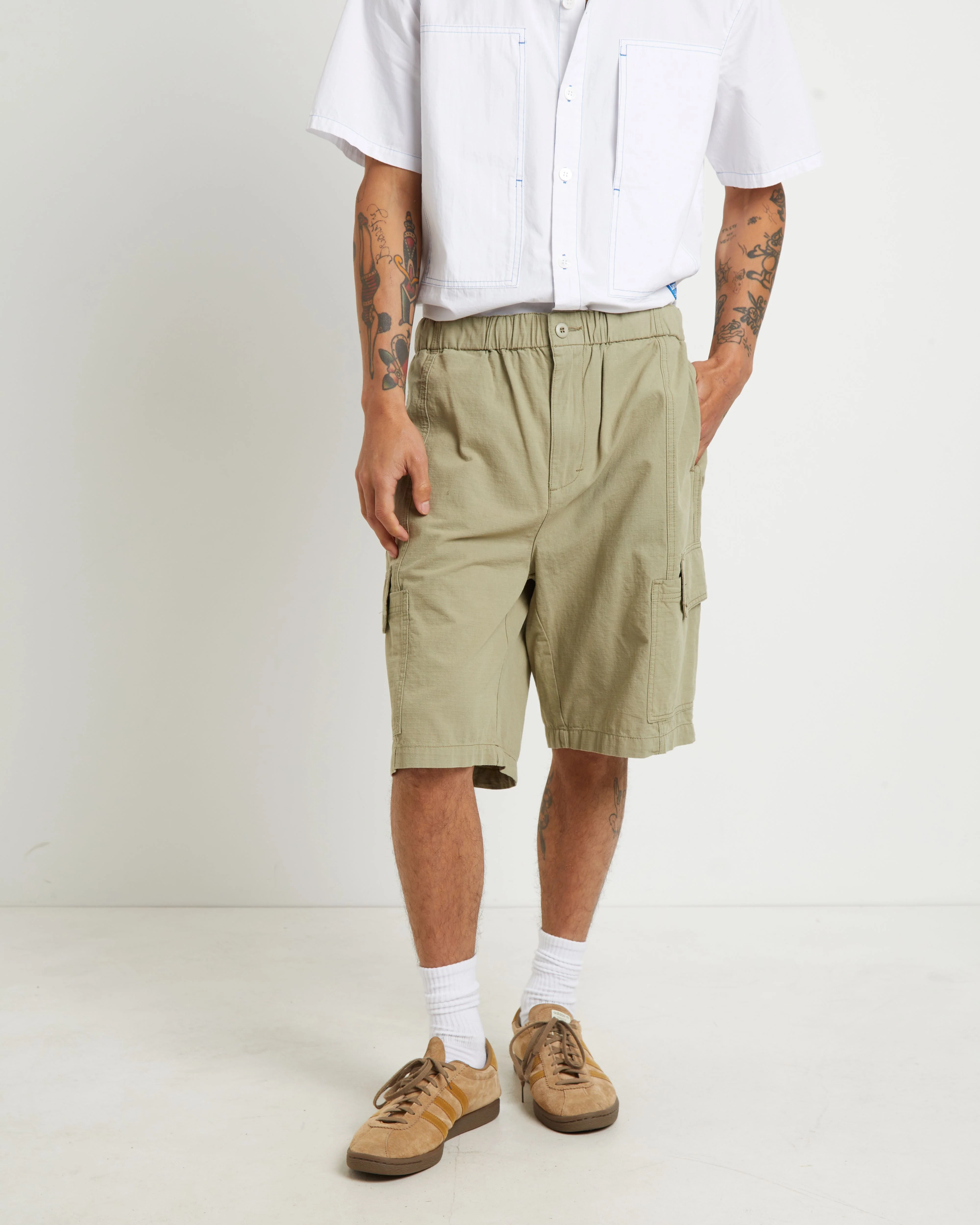 Cargo Shorts in Sage - Image 4