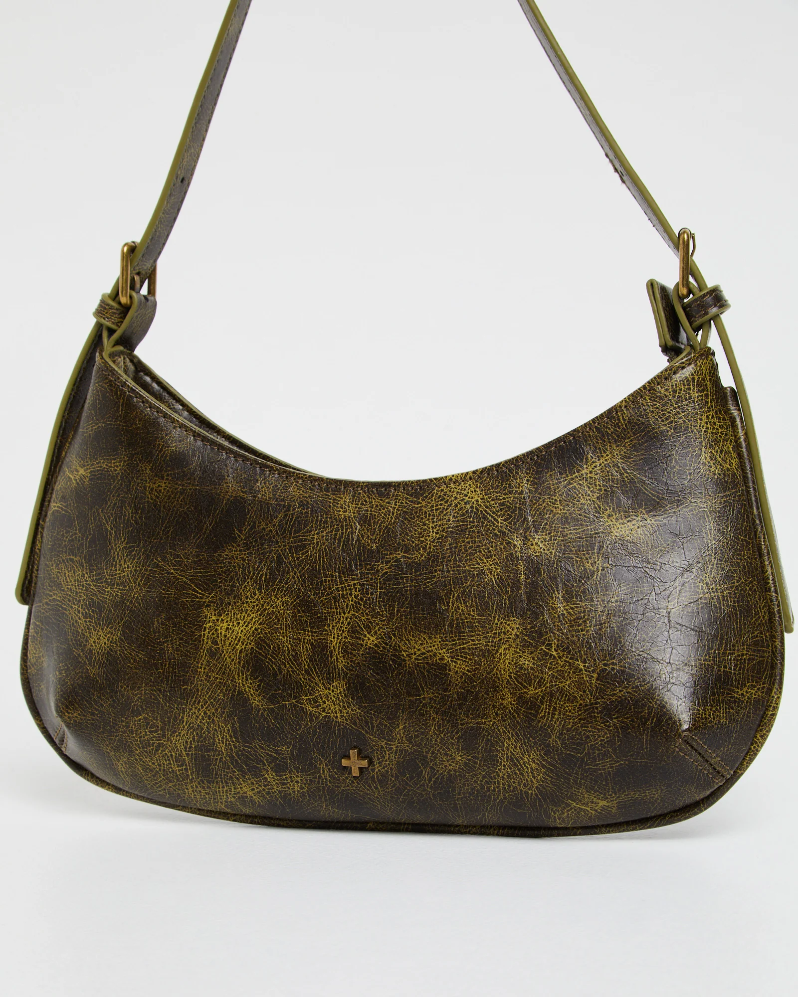Cari Shoulder Bag Green Distressed - Image 3