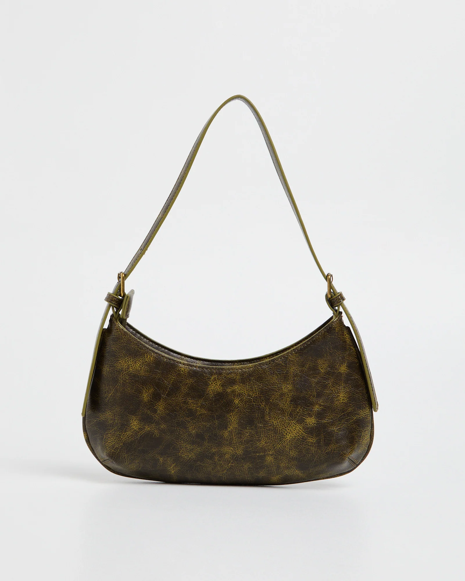 Cari Shoulder Bag Green Distressed - Image 6