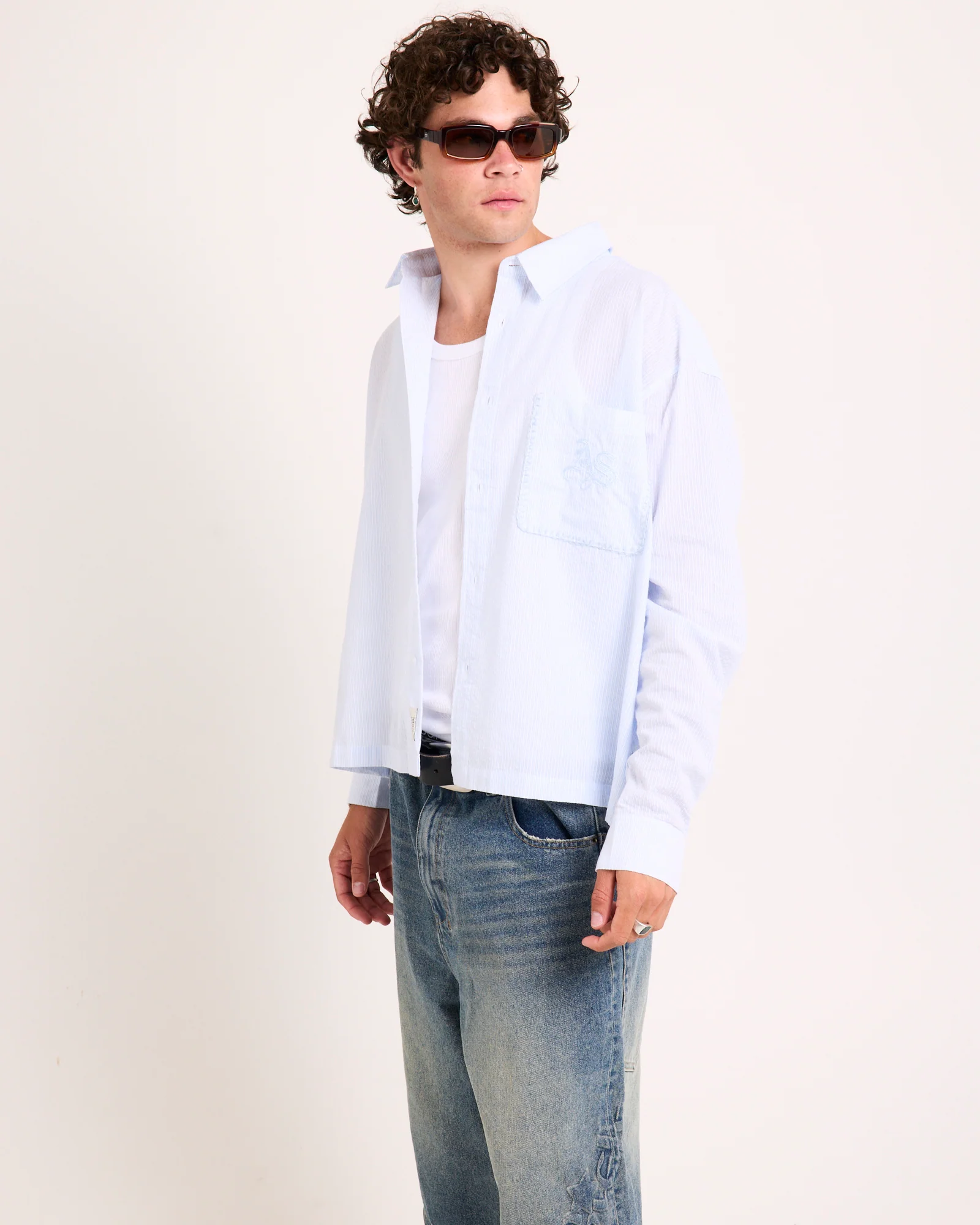 Cassa Long Sleeve Cropped Shirt - Image 4