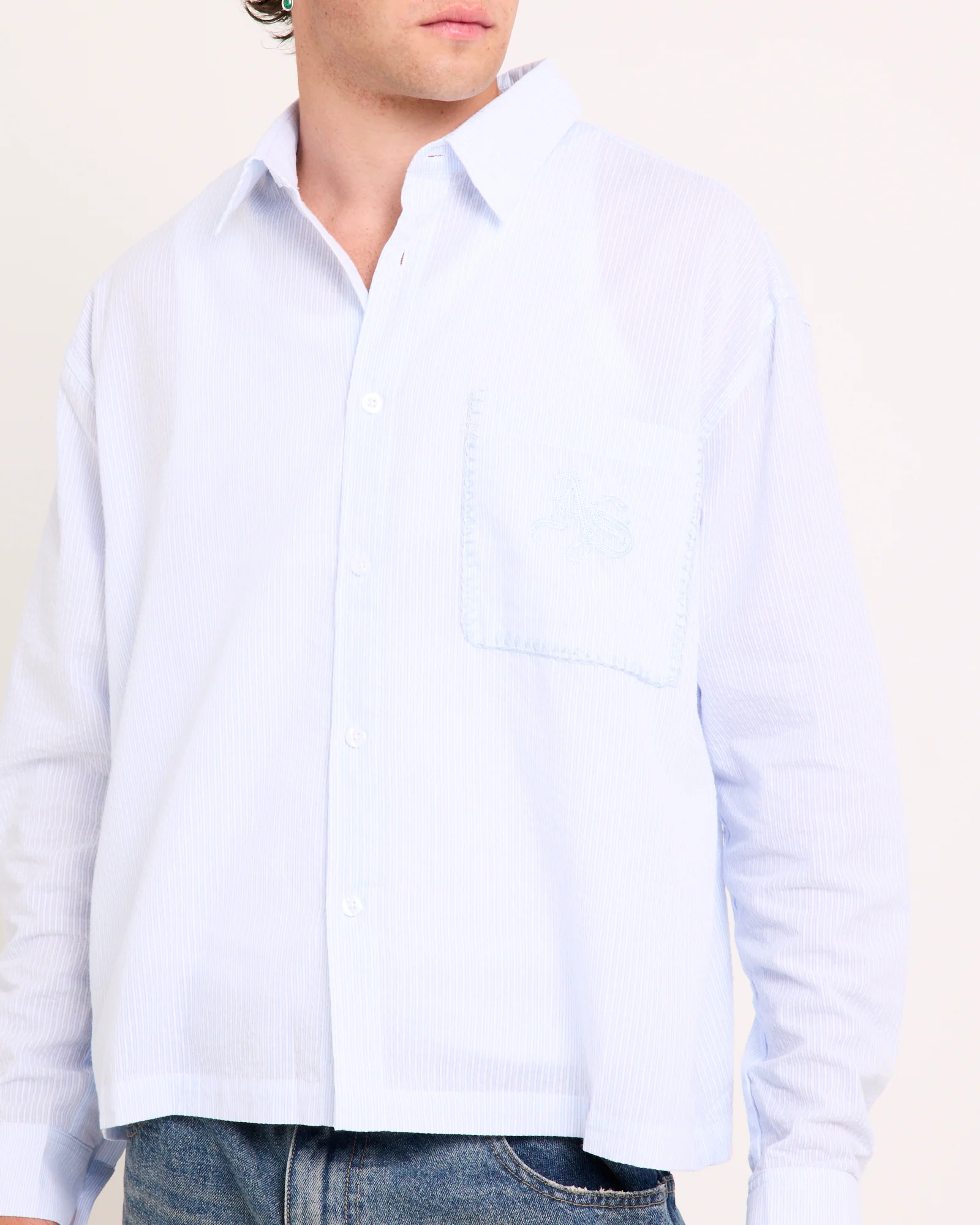 Cassa Long Sleeve Cropped Shirt - Image 5