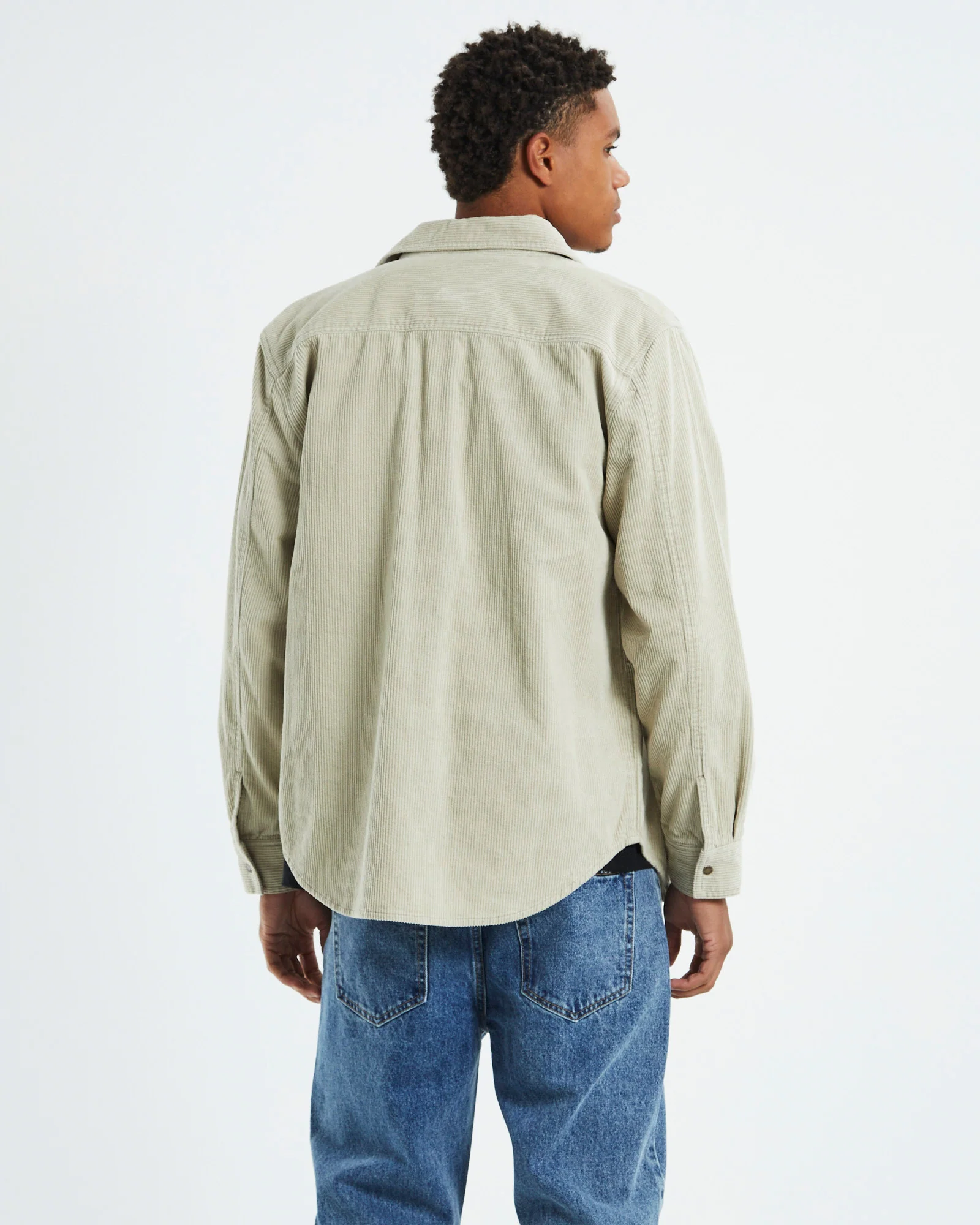 Cassian Long Sleeve Overshirt Tan - Image 2