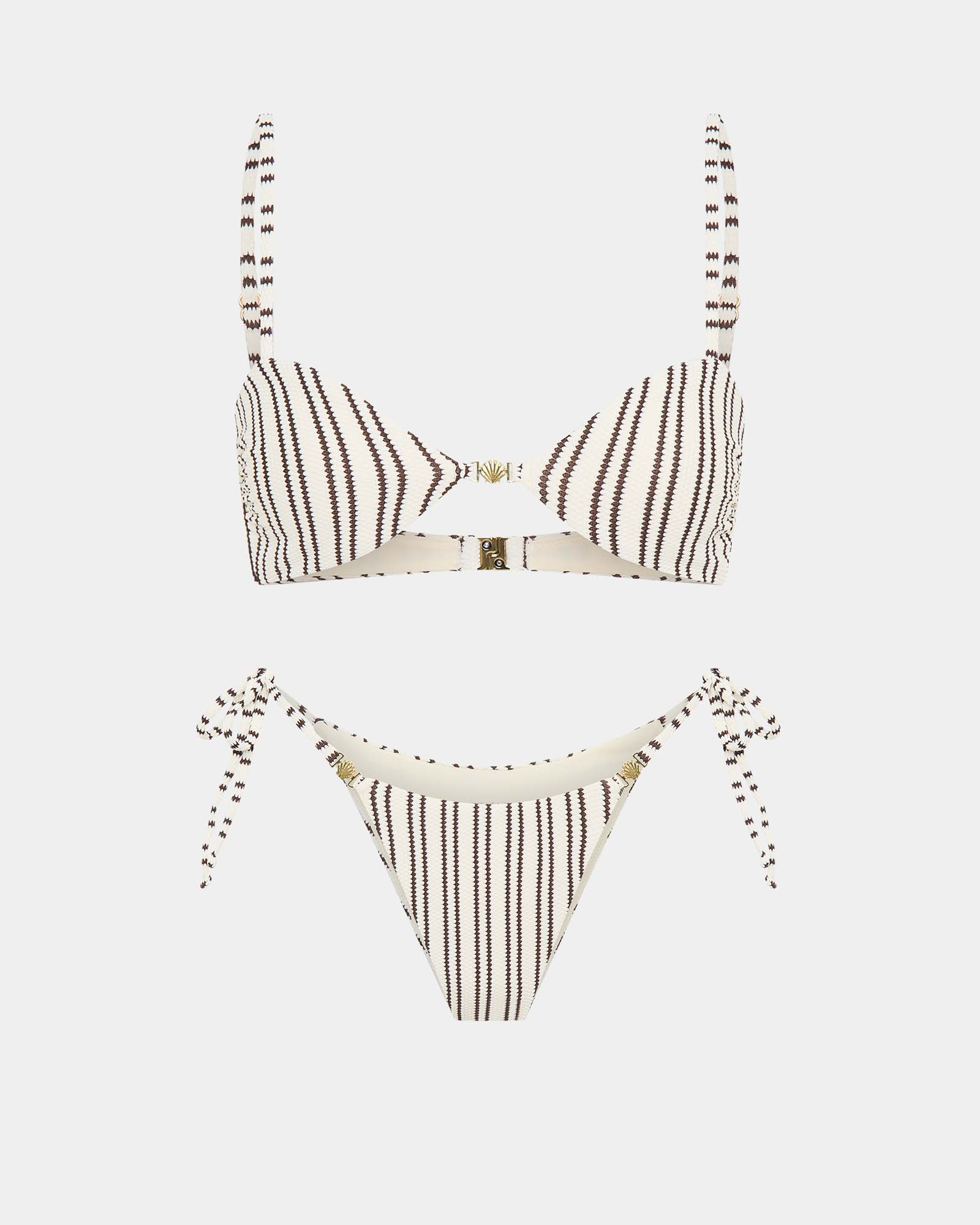 Cassidy Shell Contrast Bikini Set - Image 4