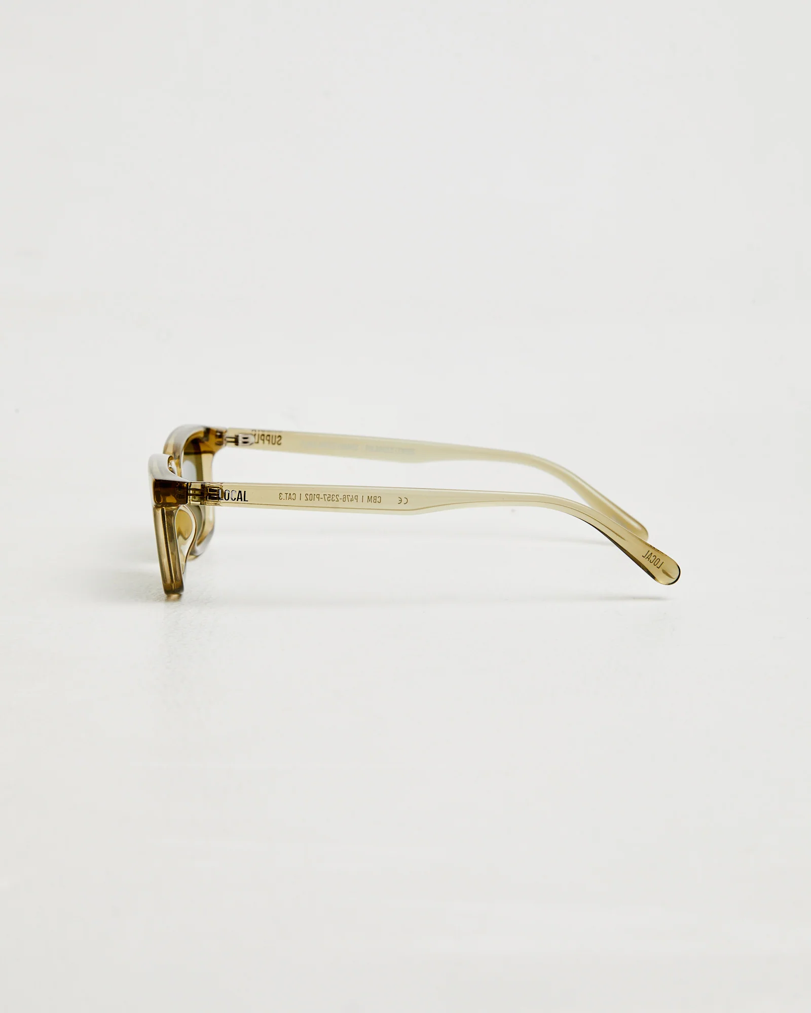 CBM Polished Sunglasses in Ochre Dark Green - Image 4