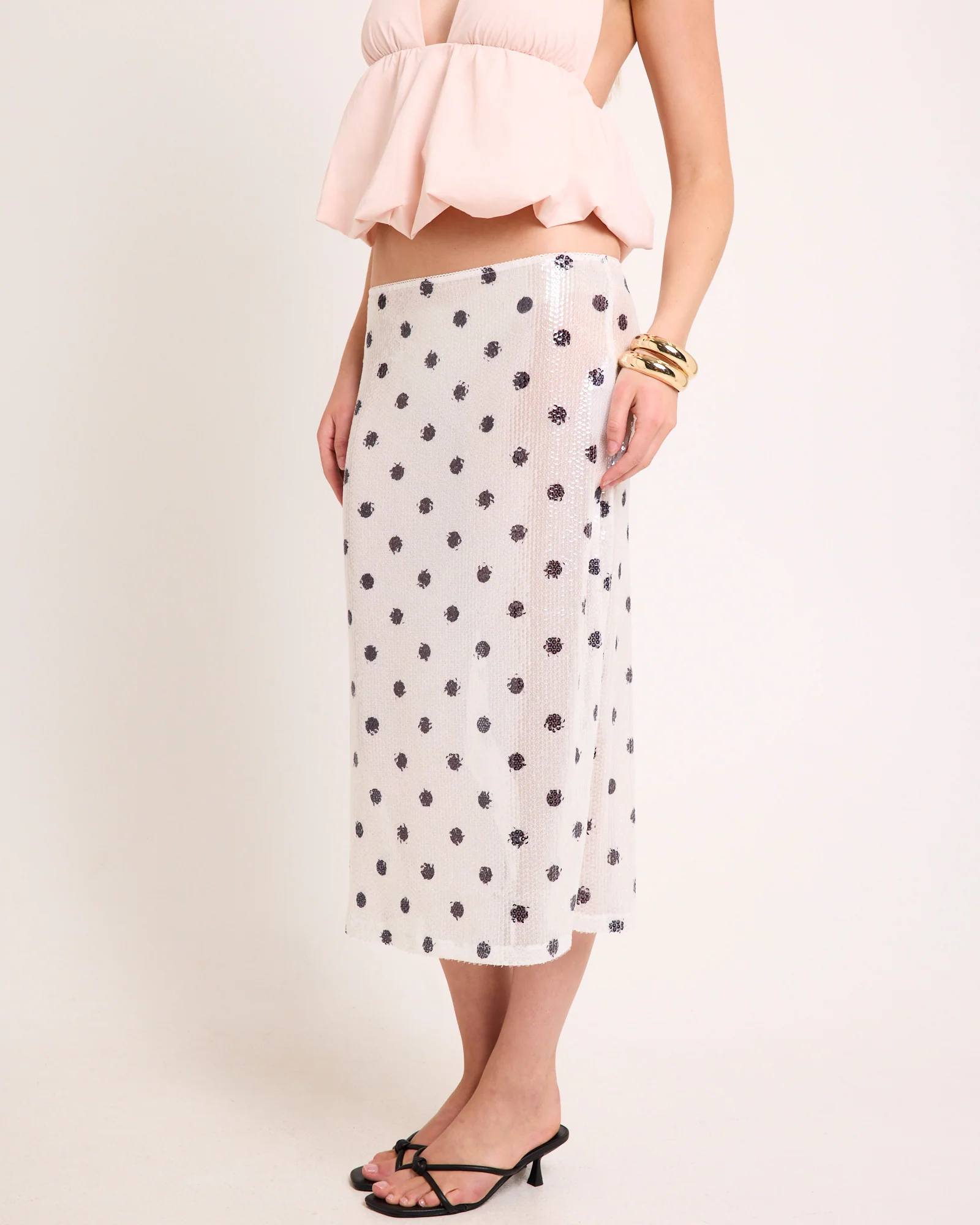 Cecile Sequin Midi Skirt - Image 3