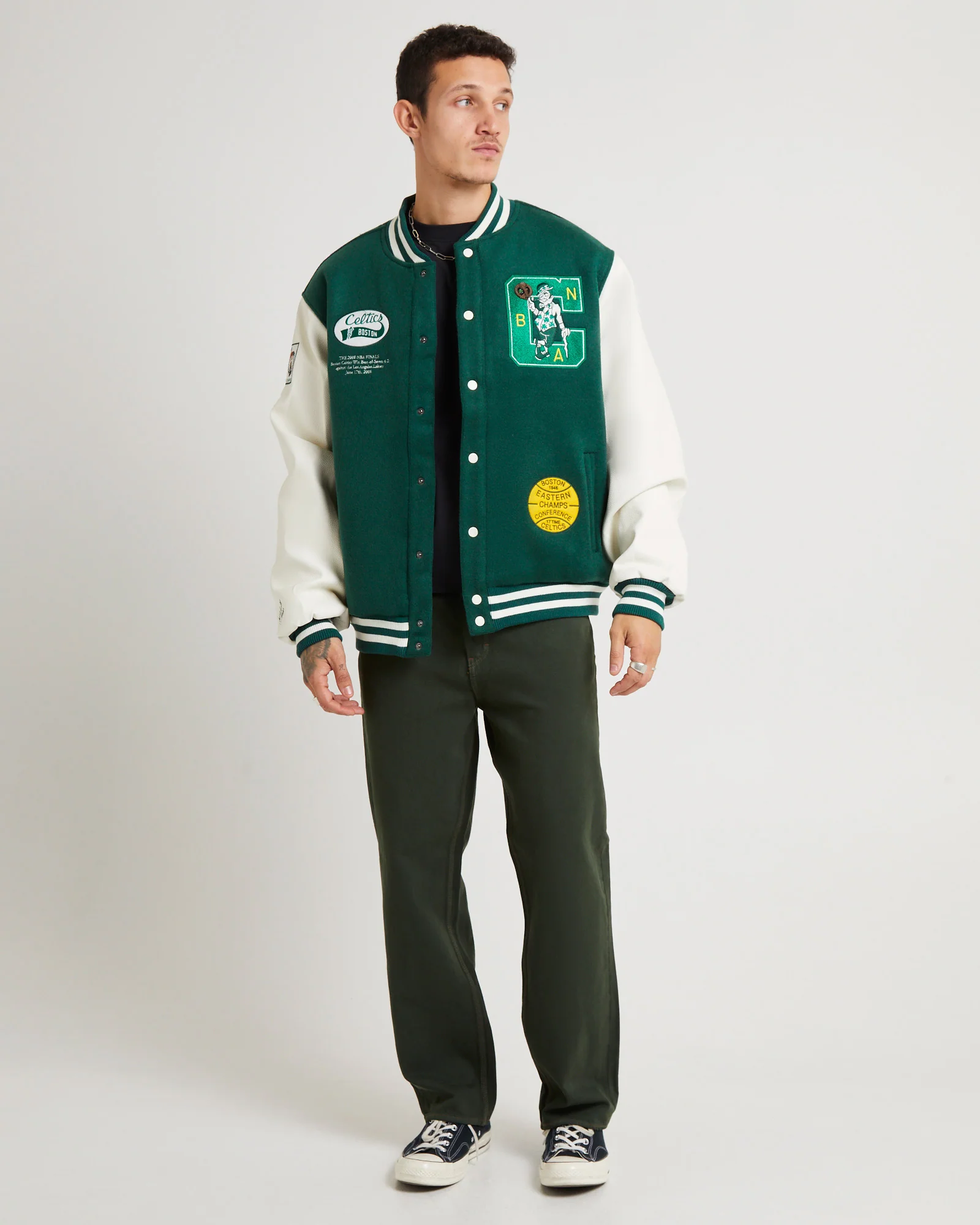 Champions Celtics Varsity Jacket - Image 3
