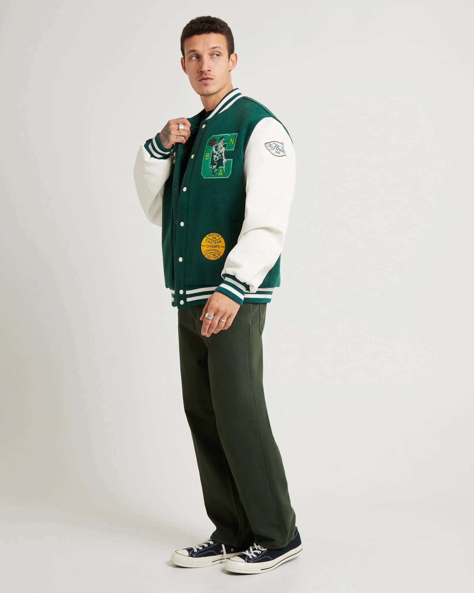 Champions Celtics Varsity Jacket - Image 4
