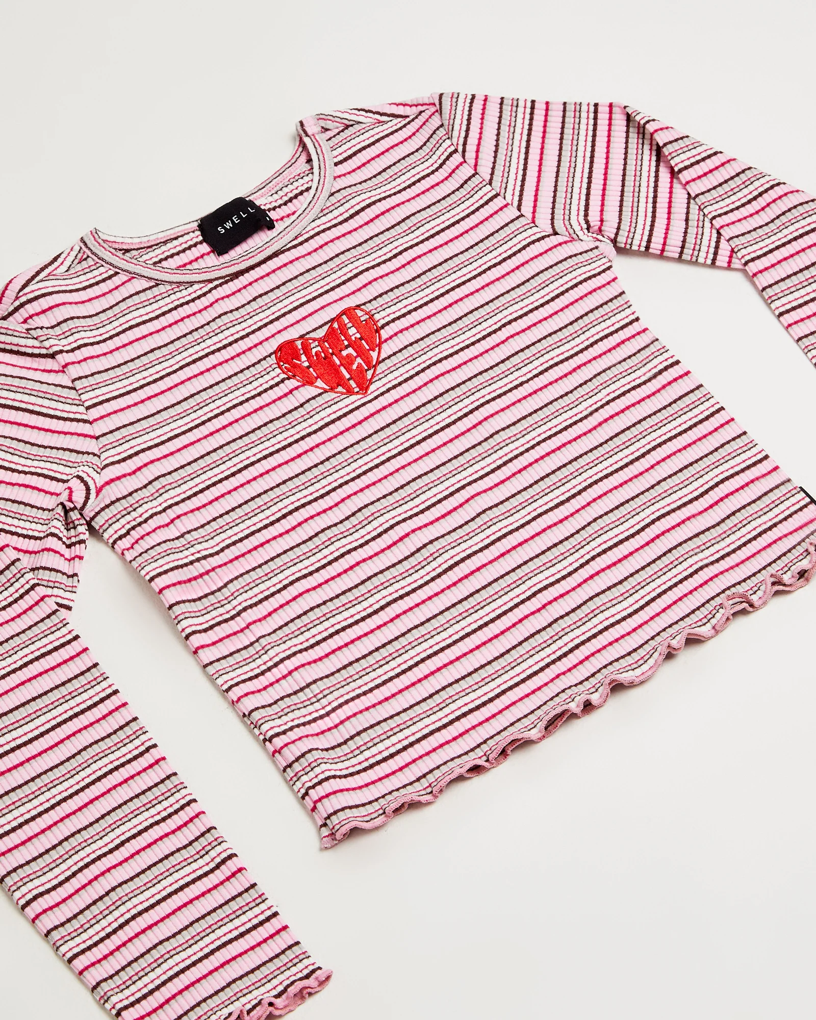 Charlotte Striped Ribbed Long Sleeve Shirt - Image 2