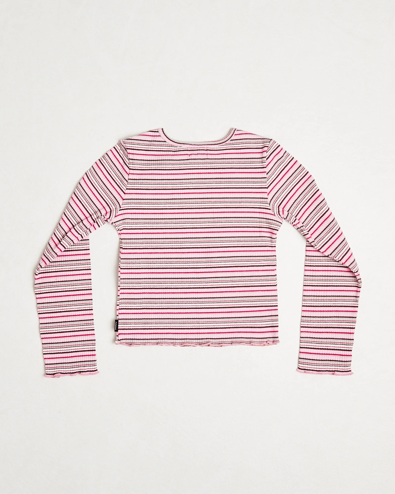 Charlotte Striped Ribbed Long Sleeve Shirt - Image 3
