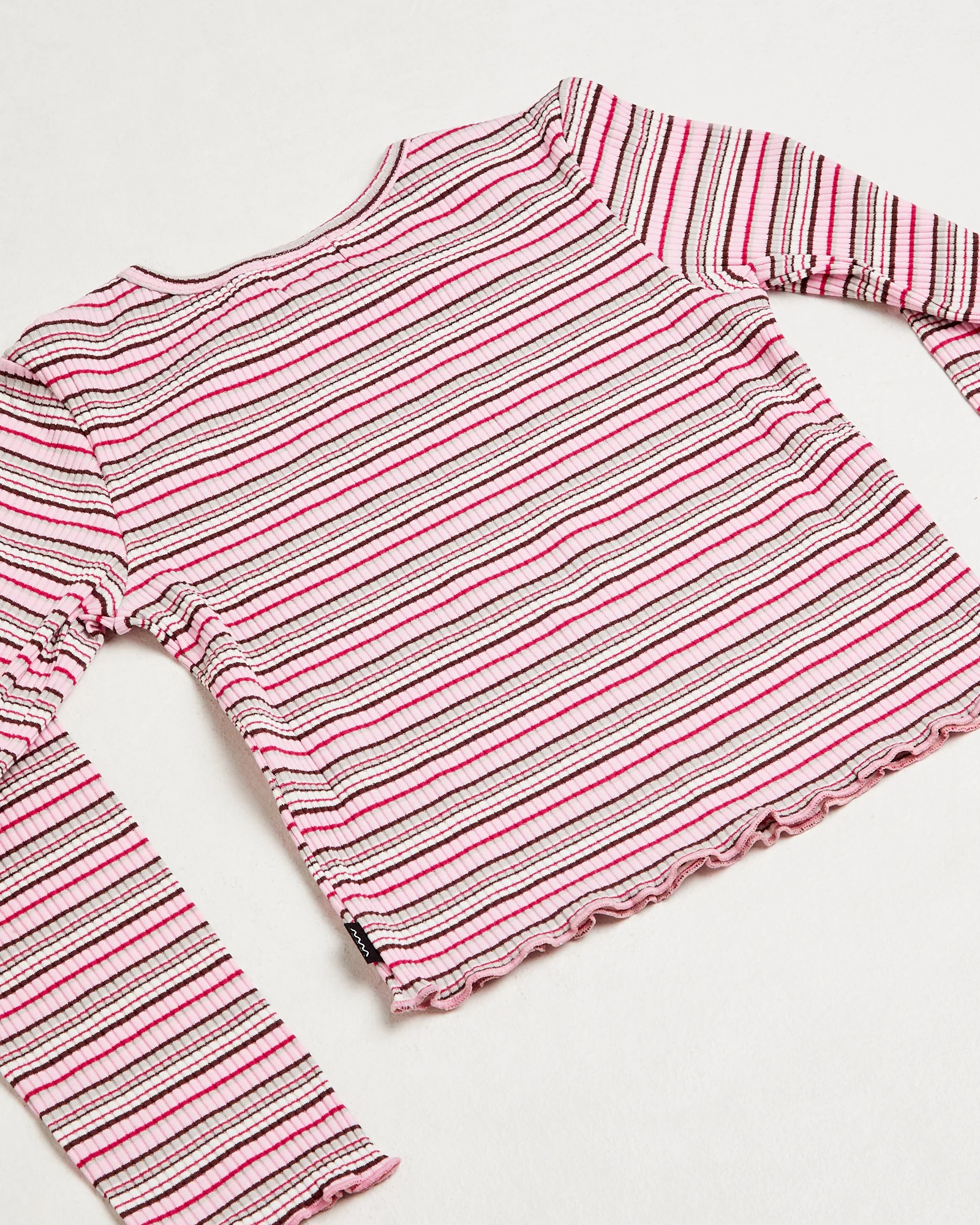 Charlotte Striped Ribbed Long Sleeve Shirt - Image 4