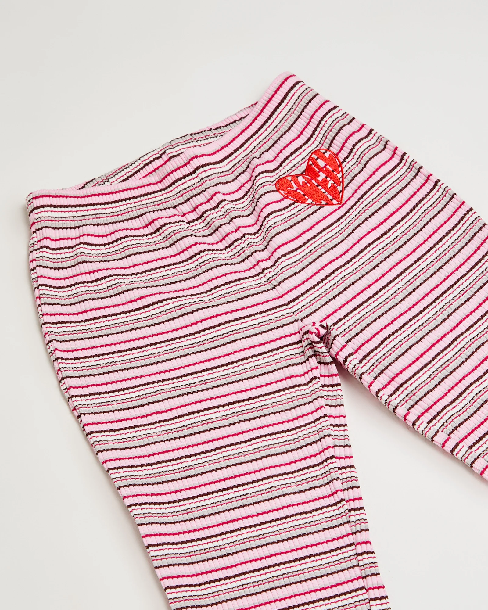 Charlotte Striped Ribbed Flare Pants - Image 3