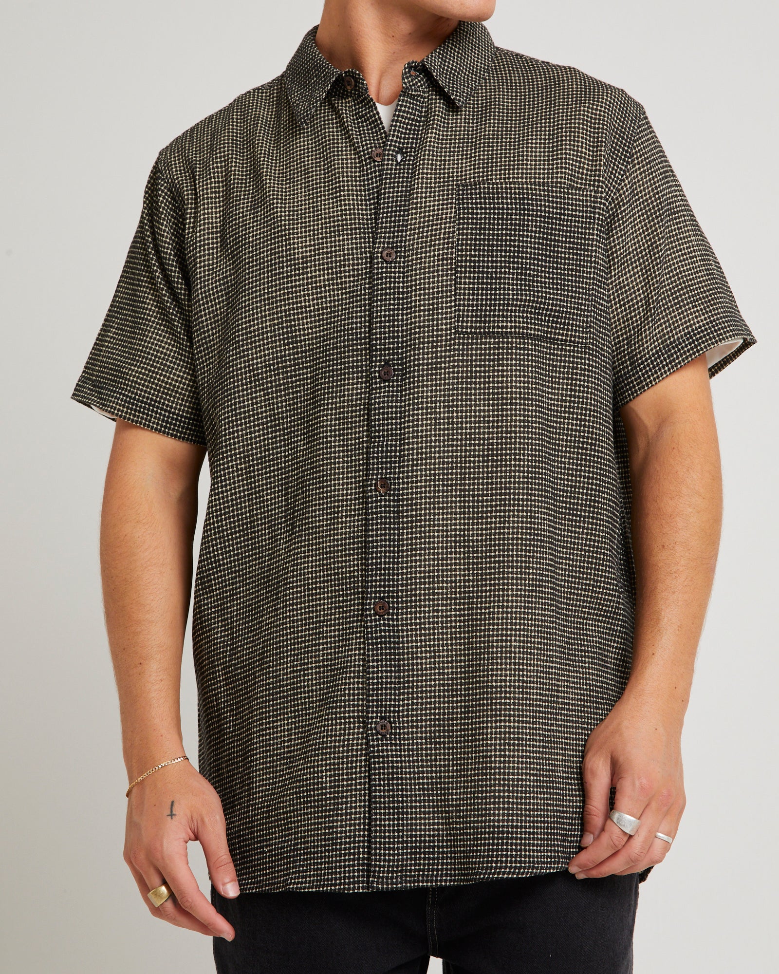 Check Crepe Shirt - Image 2