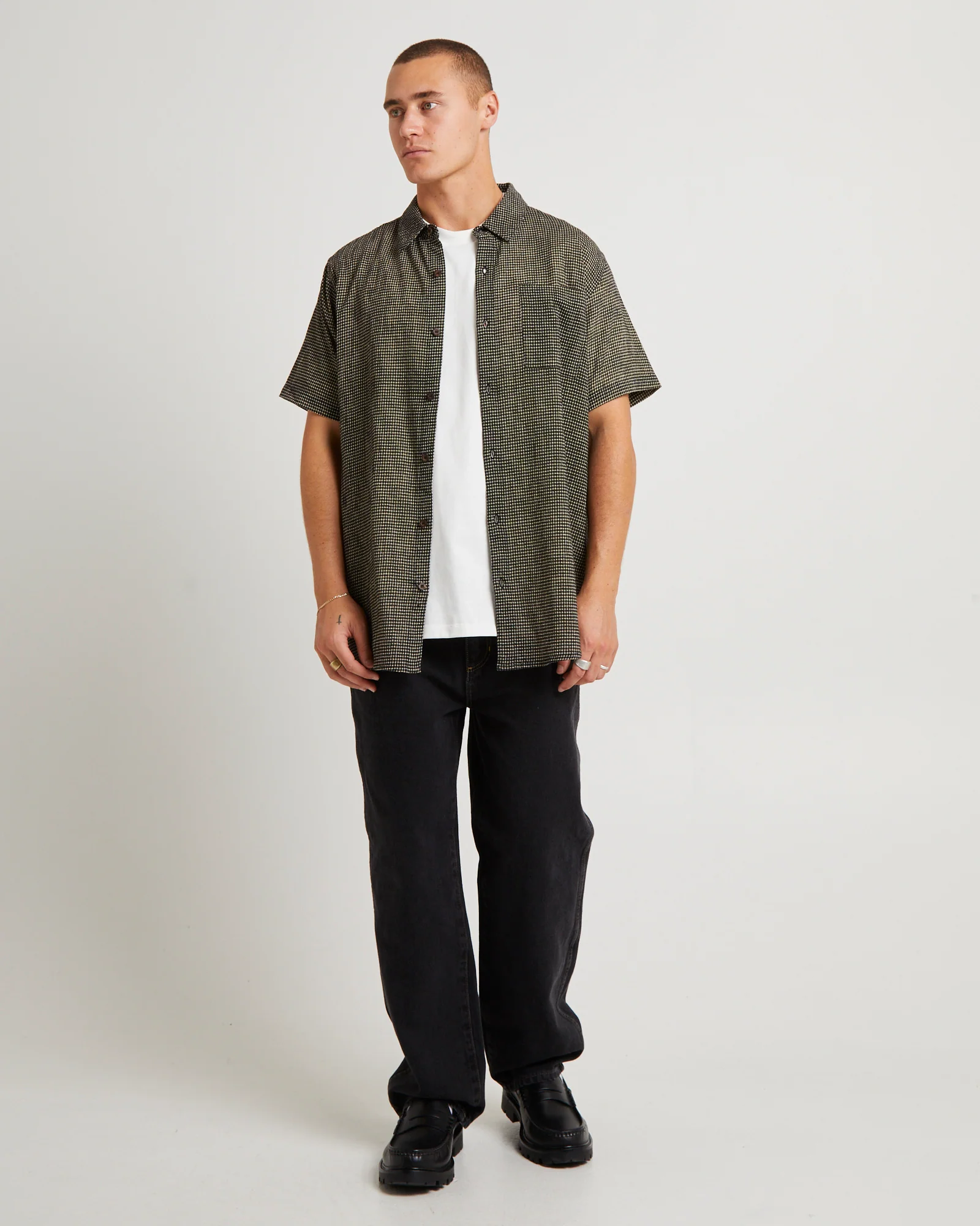 Check Crepe Shirt - Image 4