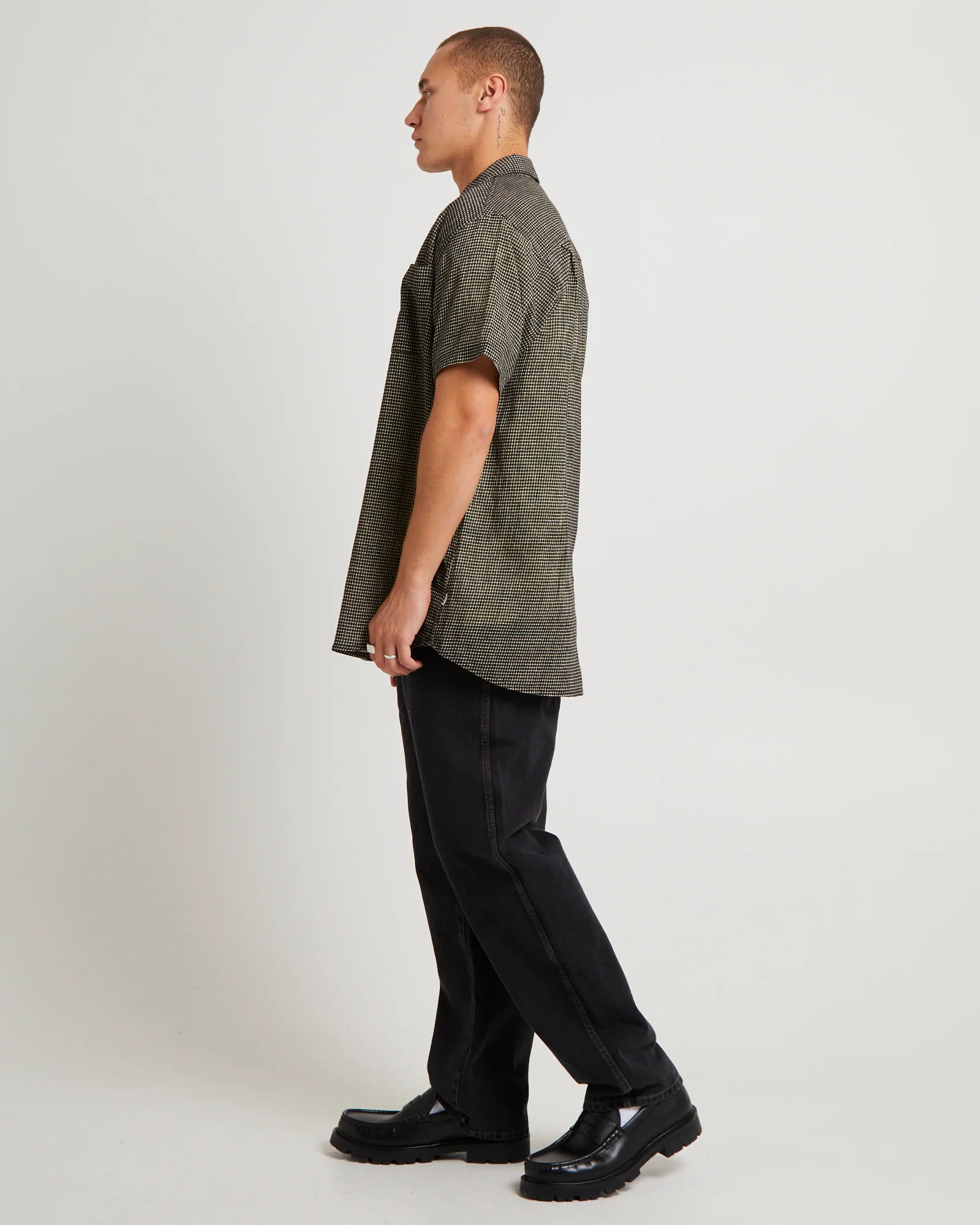 Check Crepe Shirt - Image 5