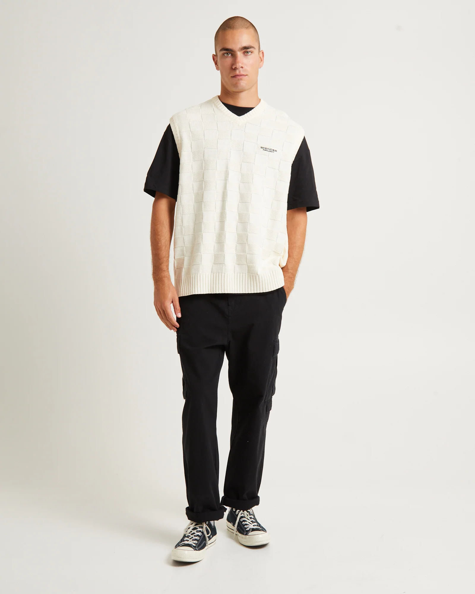 Check Knit Vest - Image 3