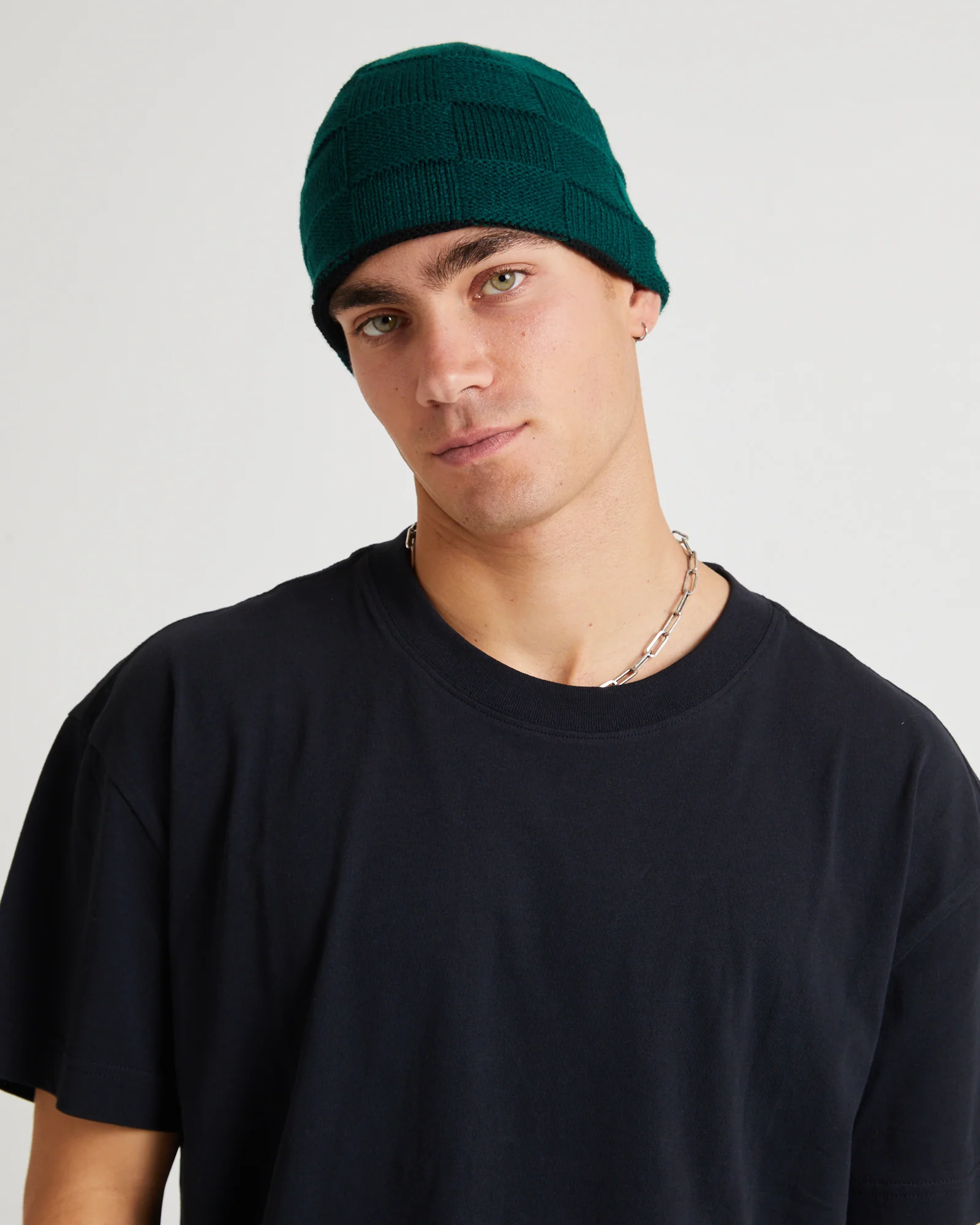 Check Reversible Beanie - Image 5