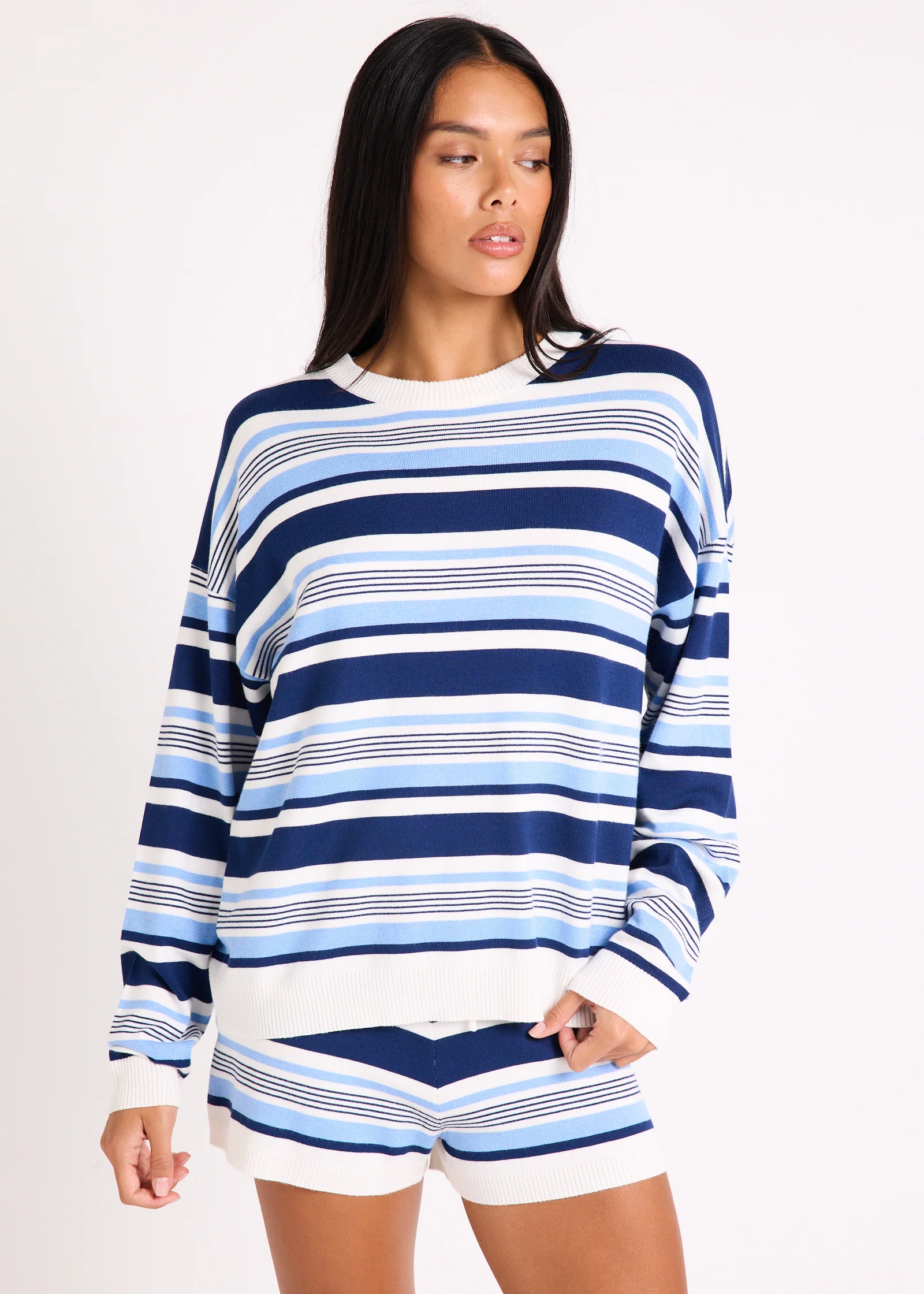Chiara Stripes Knit Shorts - Image 2