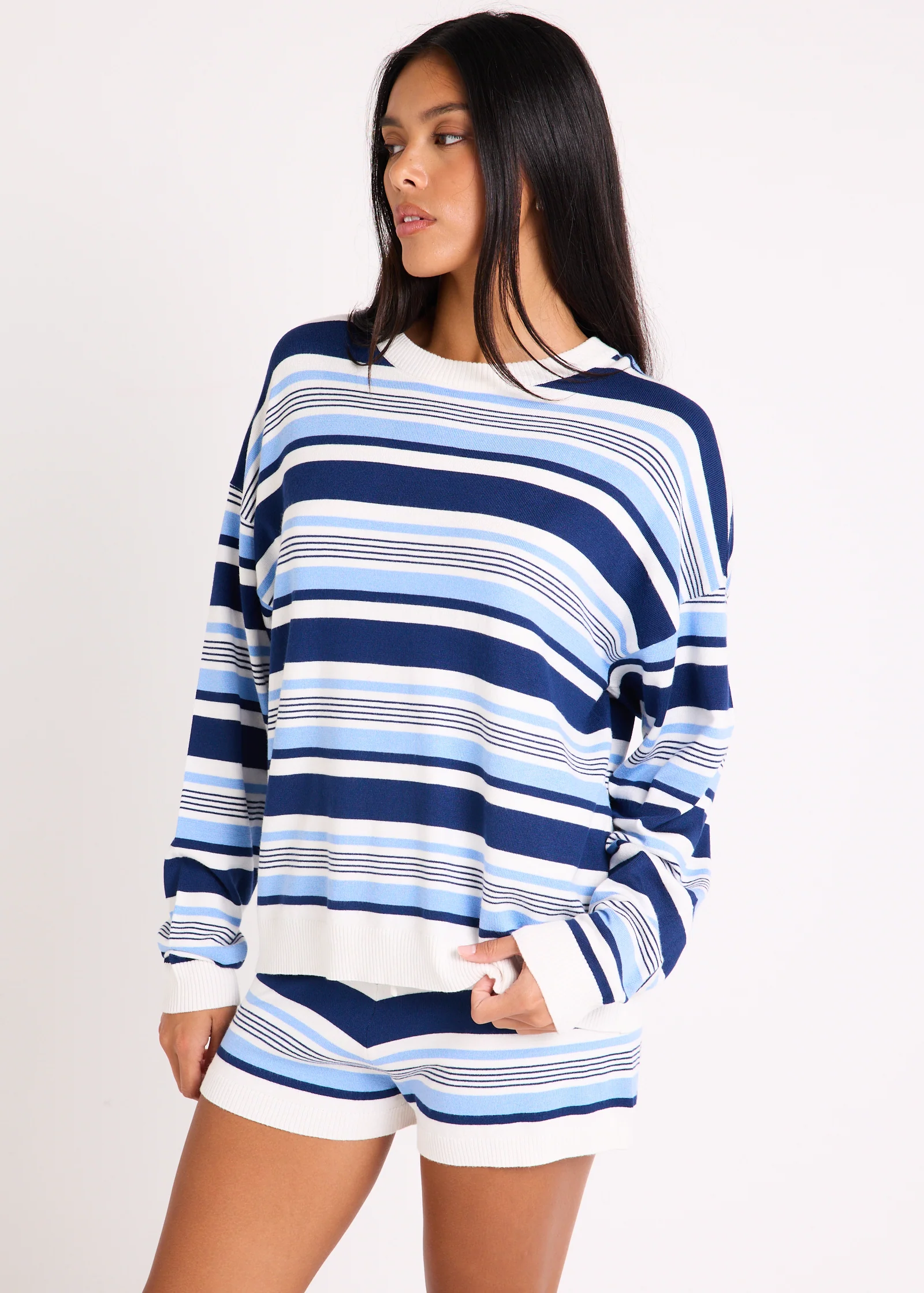 Chiara Stripes Knit Shorts - Image 4