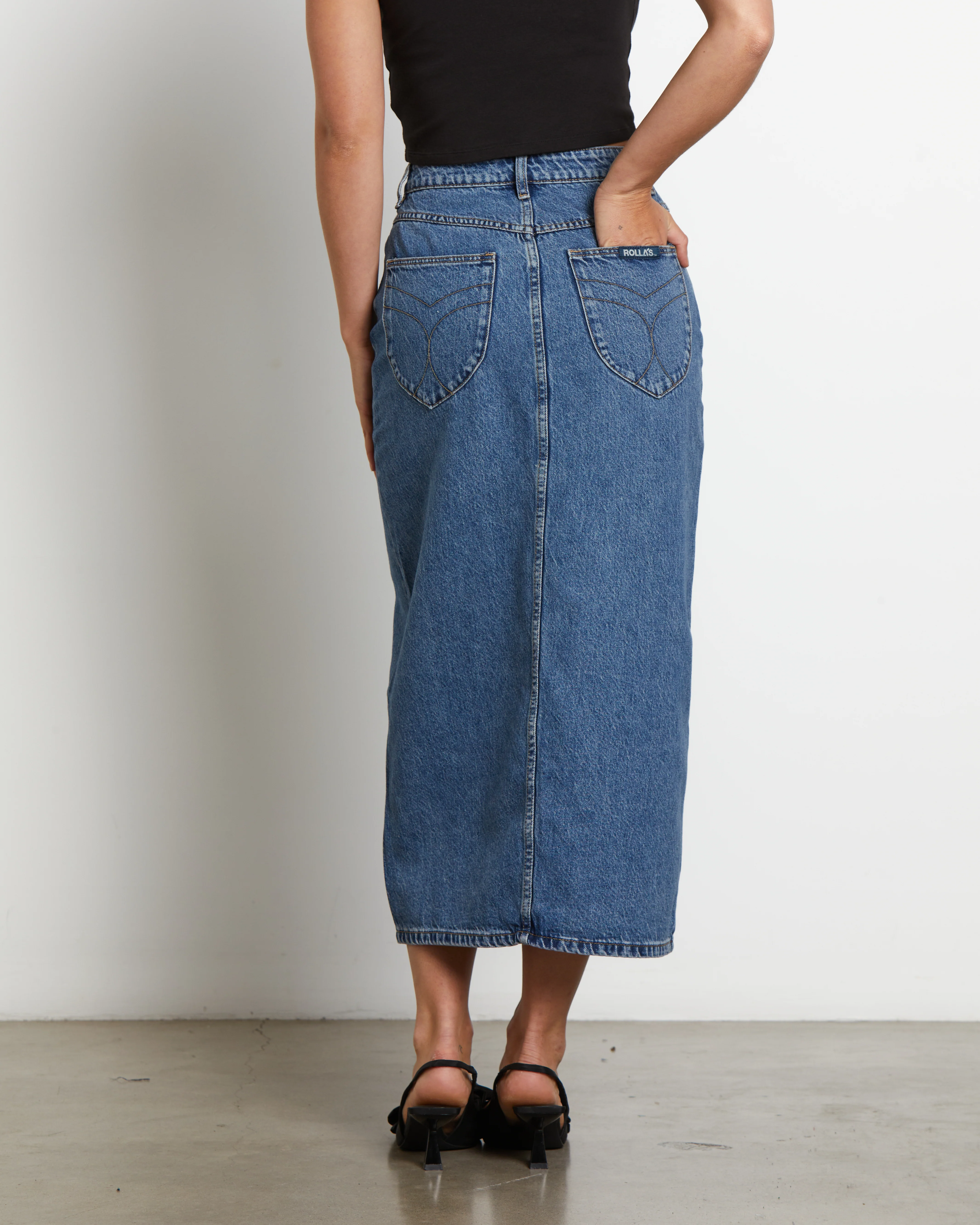 Chicago Midi Denim Skirt - Image 2
