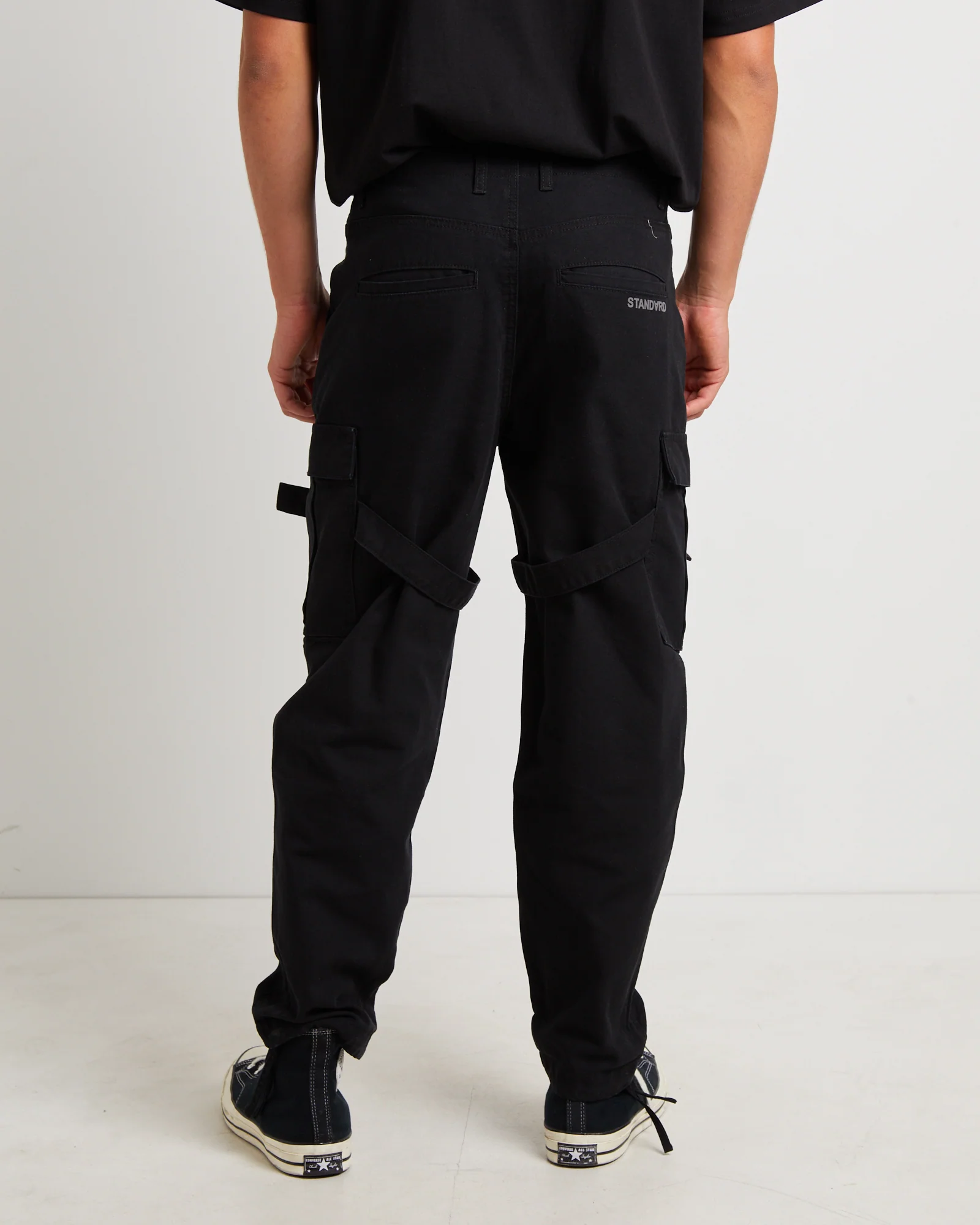 Chicane Cargo Pants in Black - Image 2