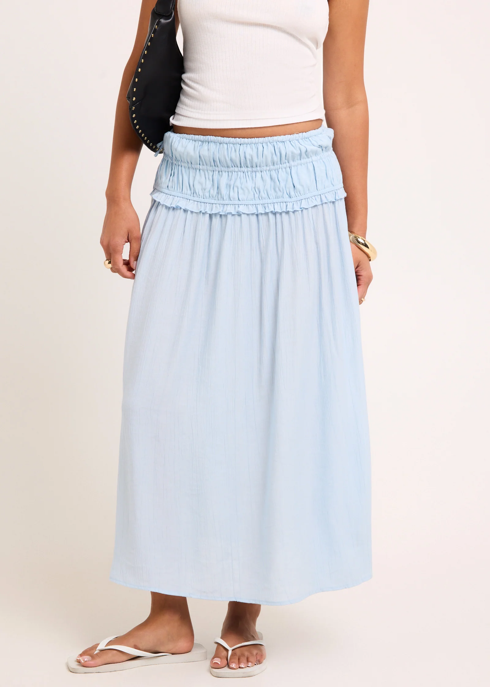 Chloe Shirred Midi Skirt - Image 2