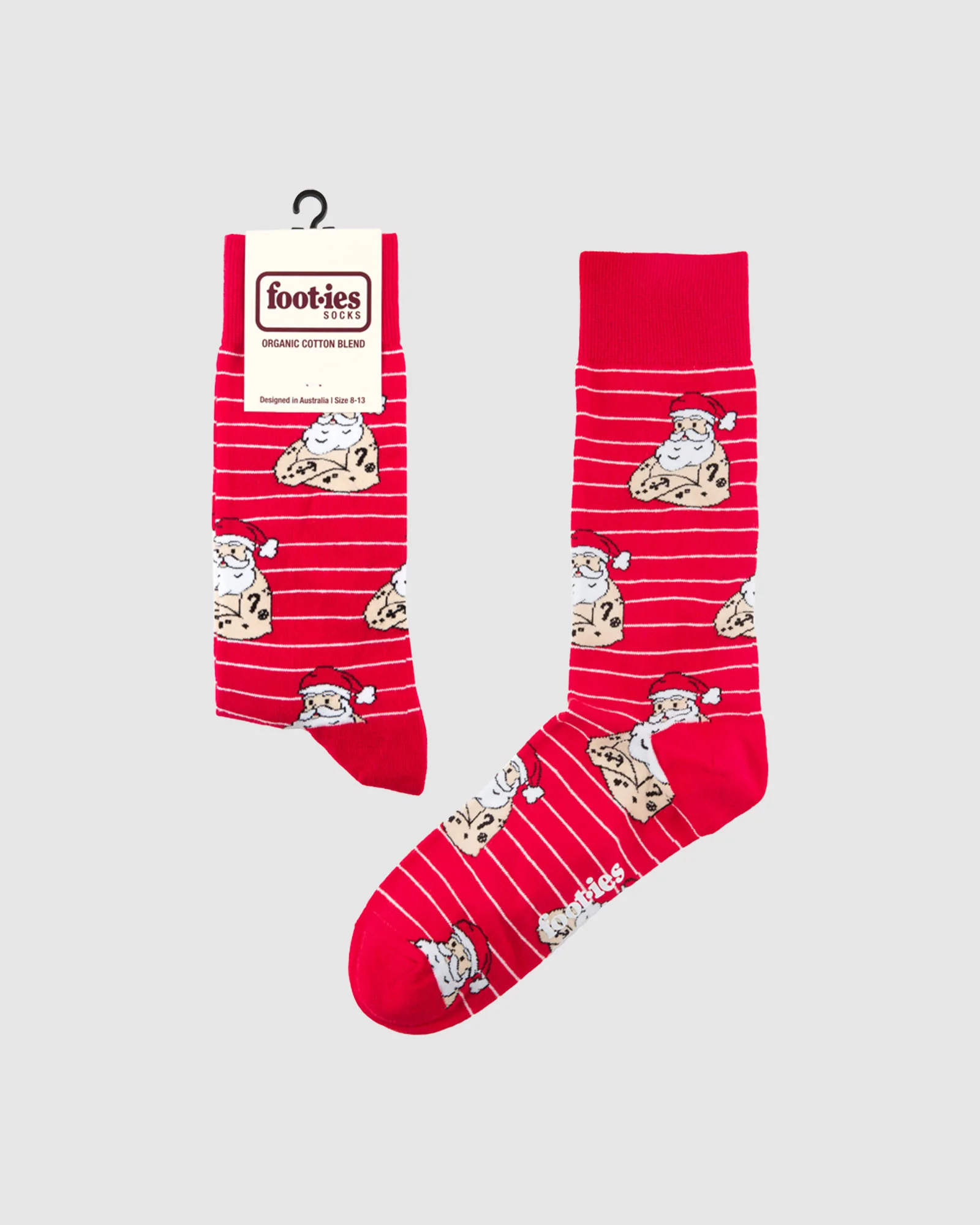 Christmas Tattoo Santa Organic Cotton Socks - Image 2