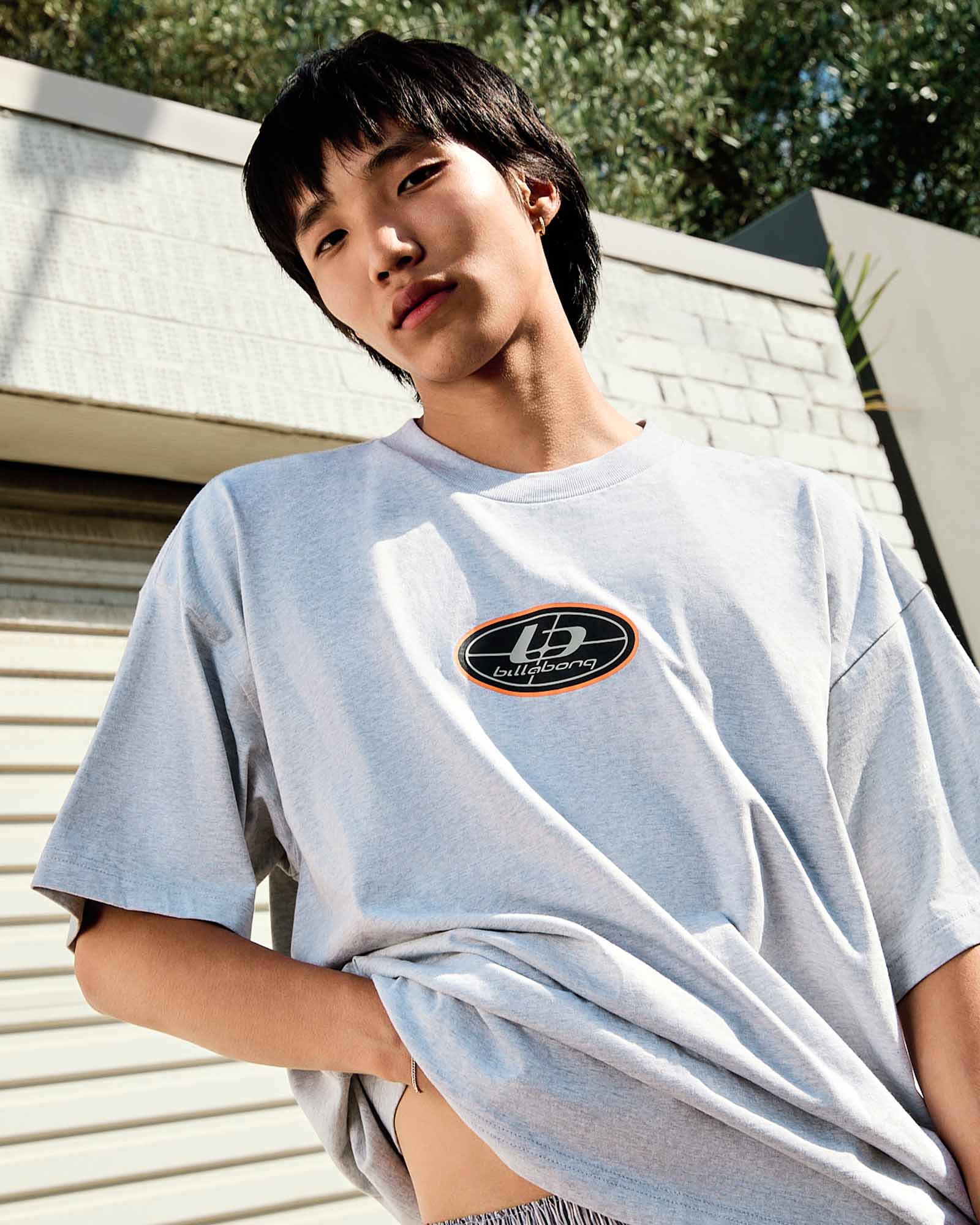 Chrome Pill T-Shirt in Light Grey Heather - Image 2