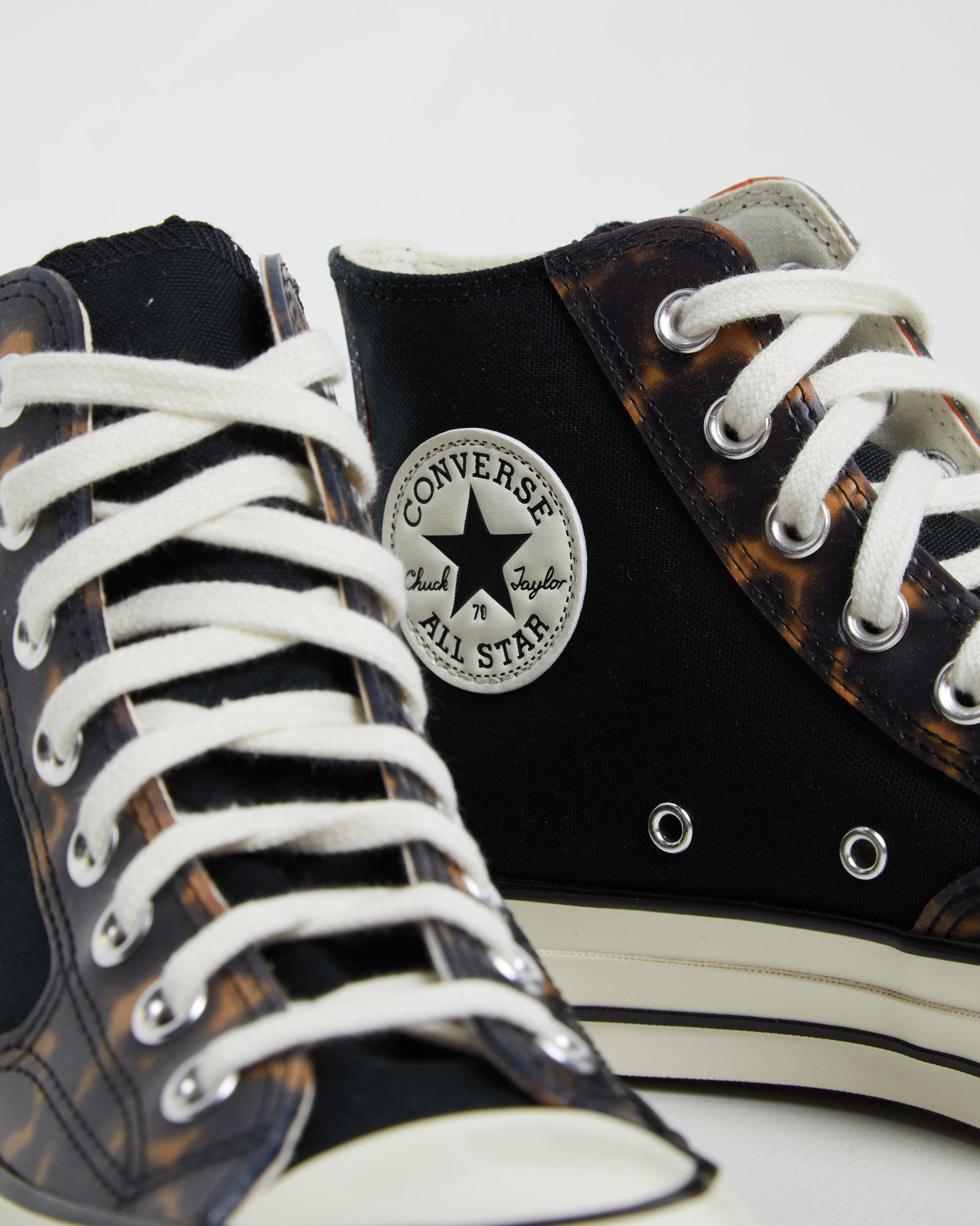Chuck 70 Hi Top Sneakers in Tortoise Black - Image 3