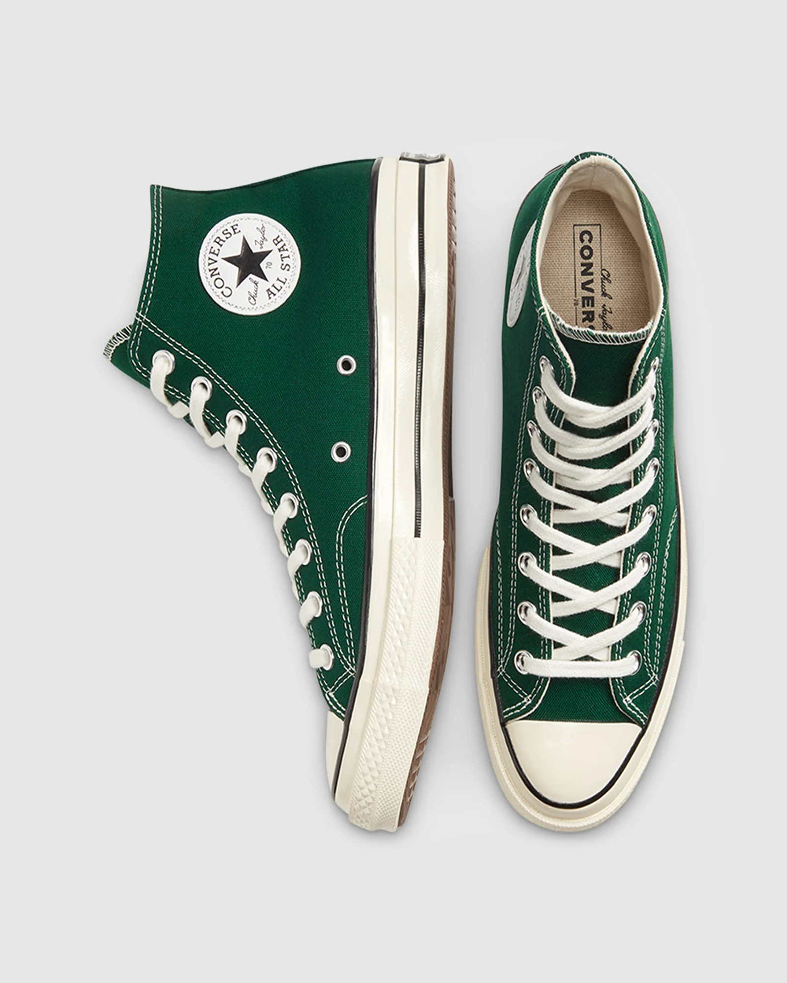 Chuck 70 Organic Canvas Hi Top Sneakers in Midnight Clover - Image 4