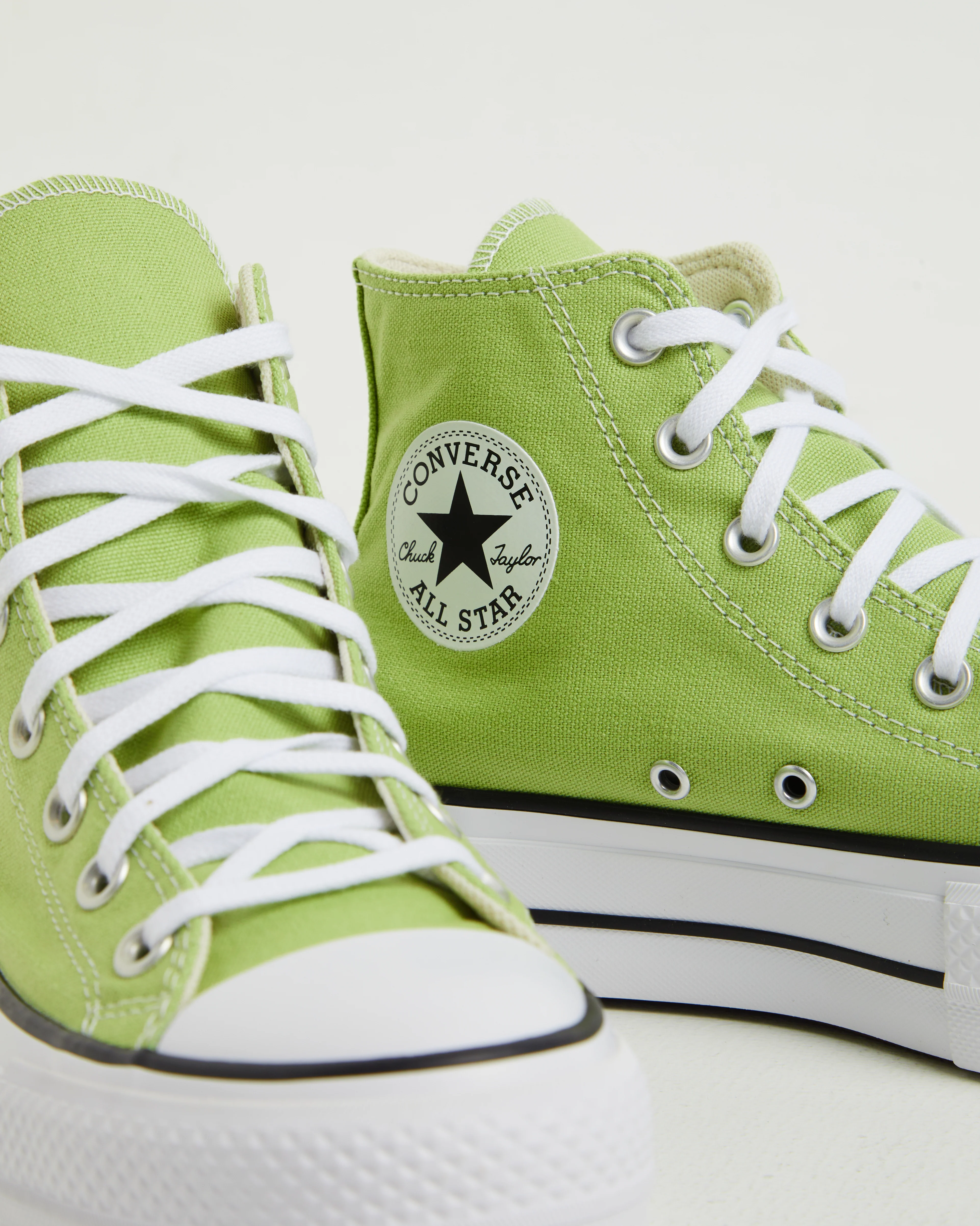Chuck Taylor All Star Hi Top Lift Vitality Sneakers in Green - Image 3