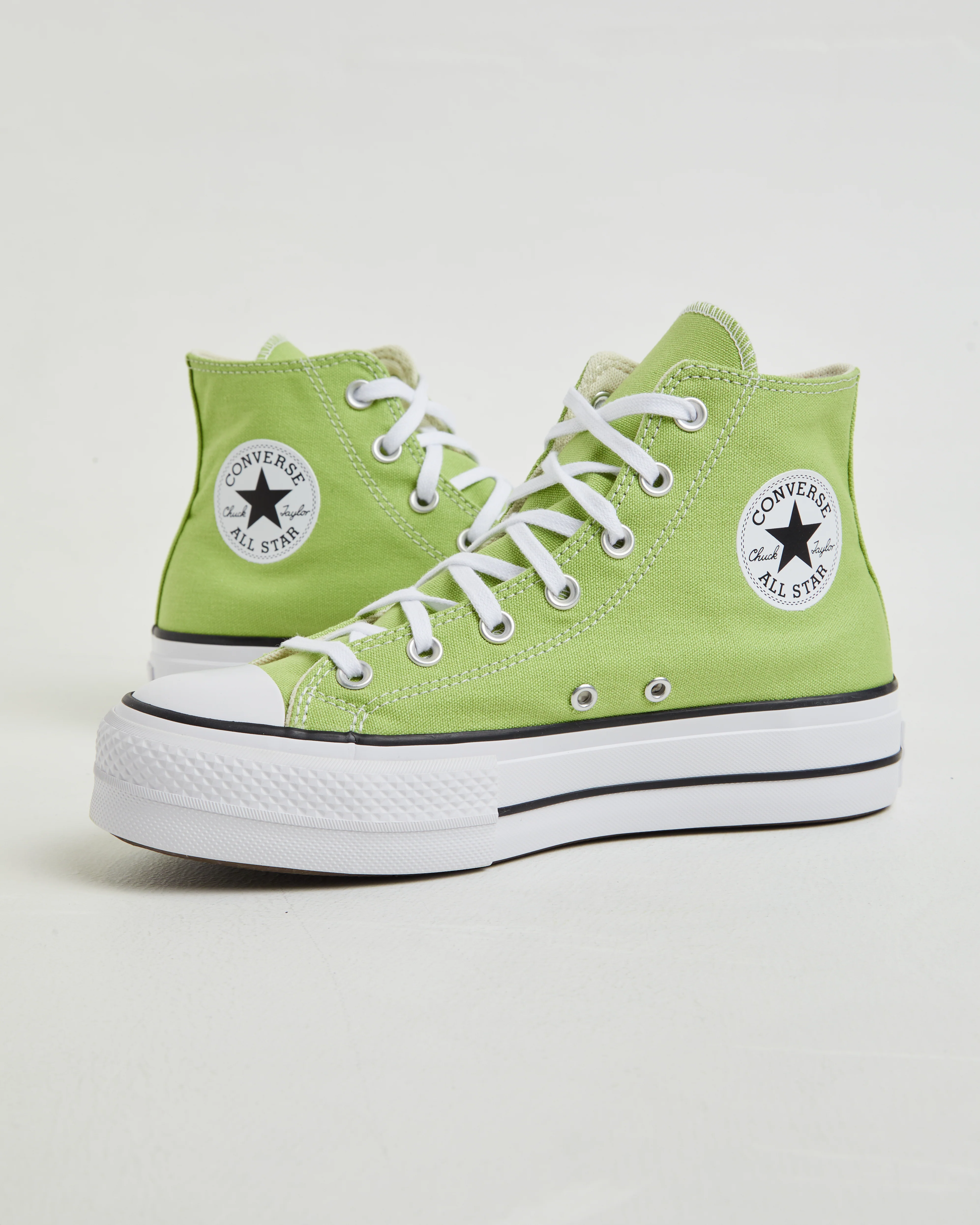 Chuck Taylor All Star Hi Top Lift Vitality Sneakers in Green - Image 4