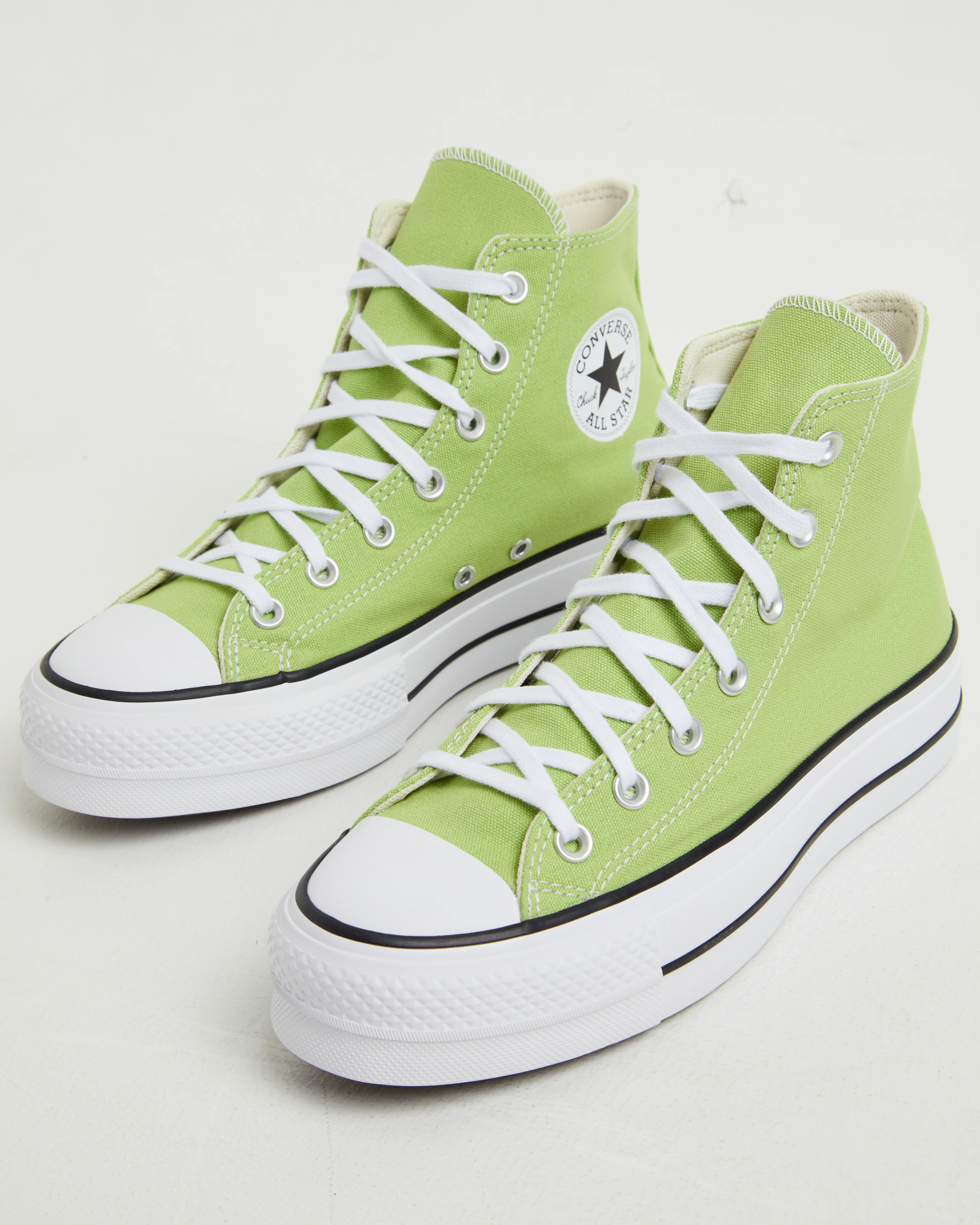 Chuck Taylor All Star Hi Top Lift Vitality Sneakers in Green - Image 5
