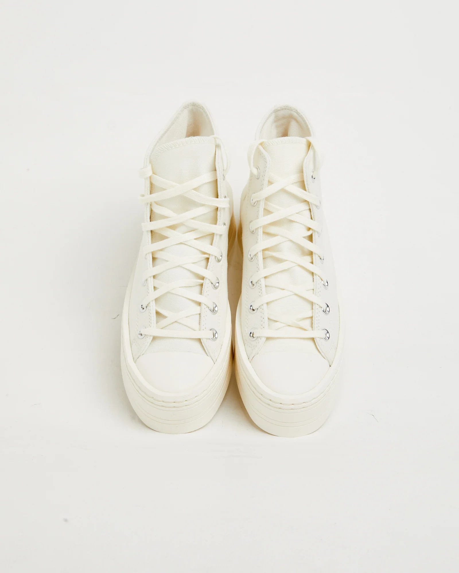 Chuck Taylor All Star Modern Lift Hi Top Sneakers in Egret - Image 4