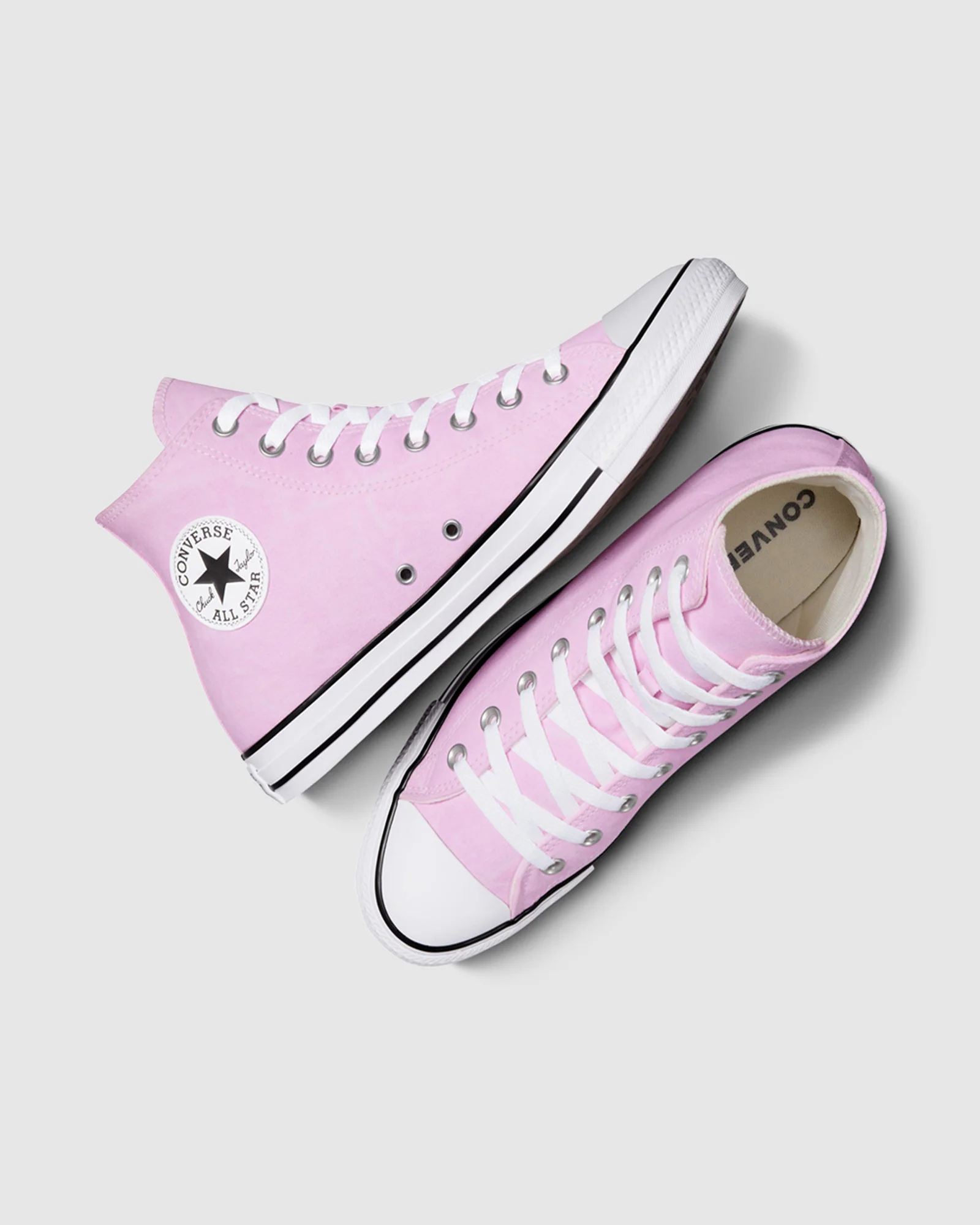 Chuck Taylor All Star Washed Canvas Hi-Top Shoes Stardust Lilac - Image 5