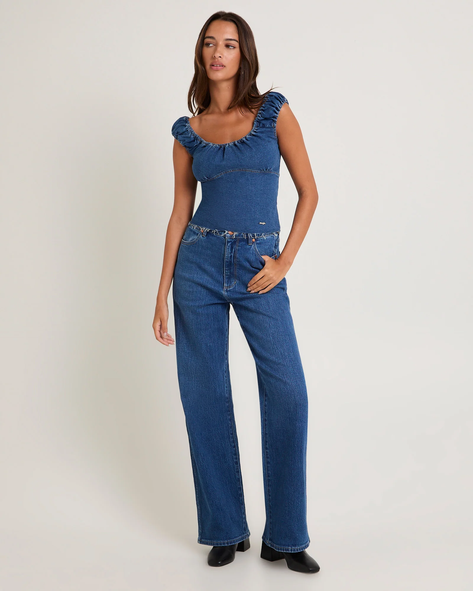 Cindy Denim Top - Image 3