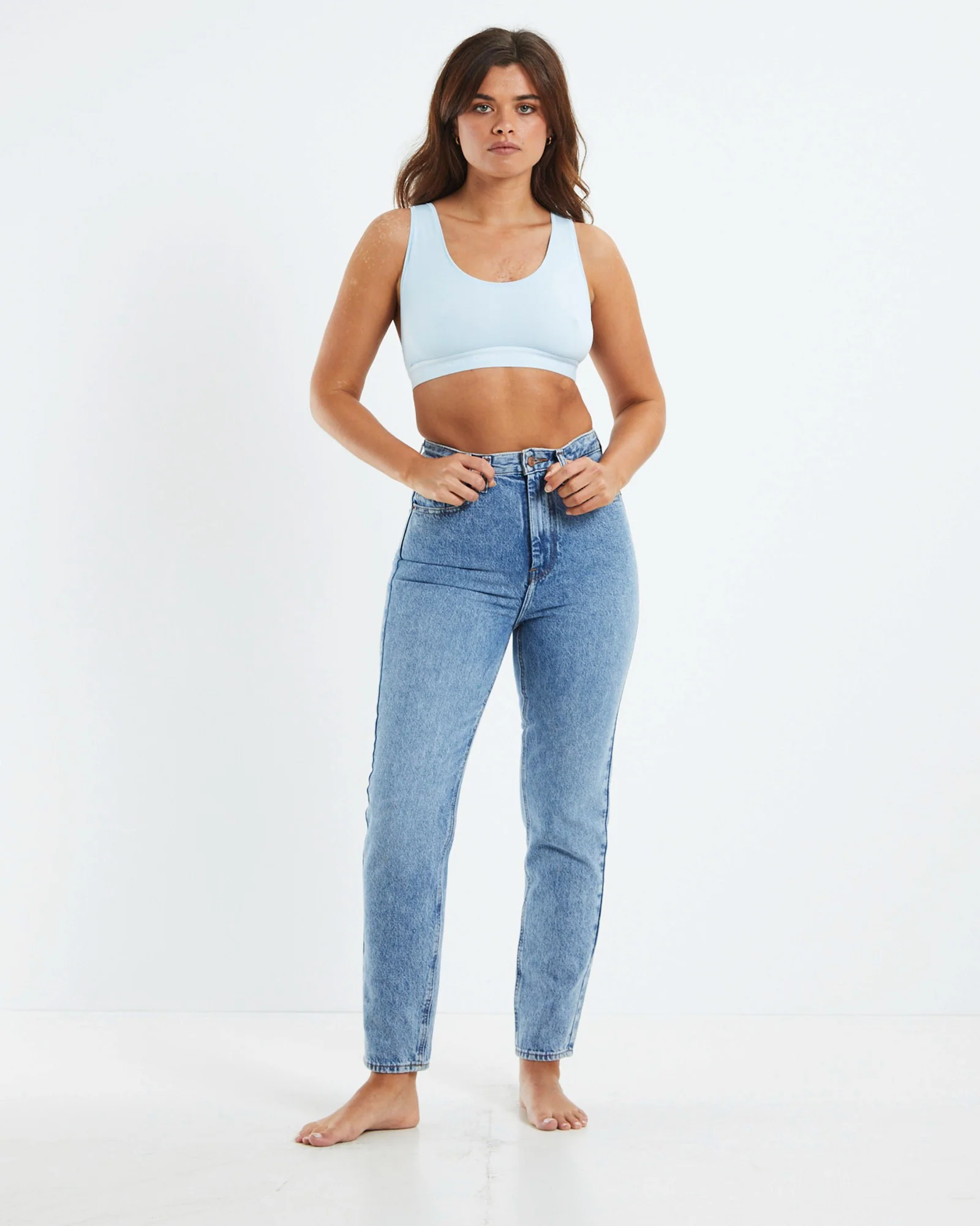 CK One Recycled Unlined Bralette Blue - Image 3