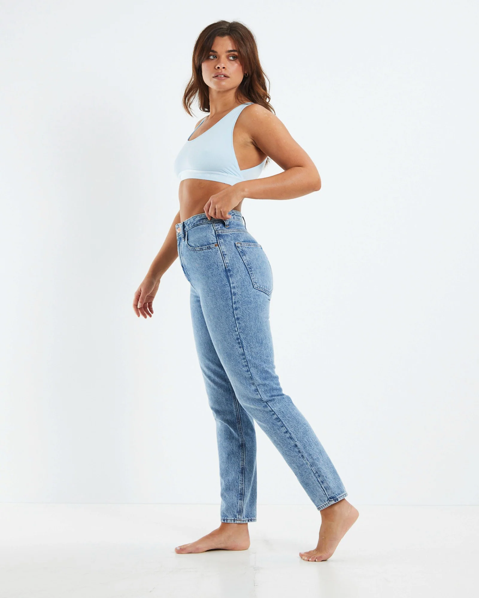 CK One Recycled Unlined Bralette Blue - Image 4