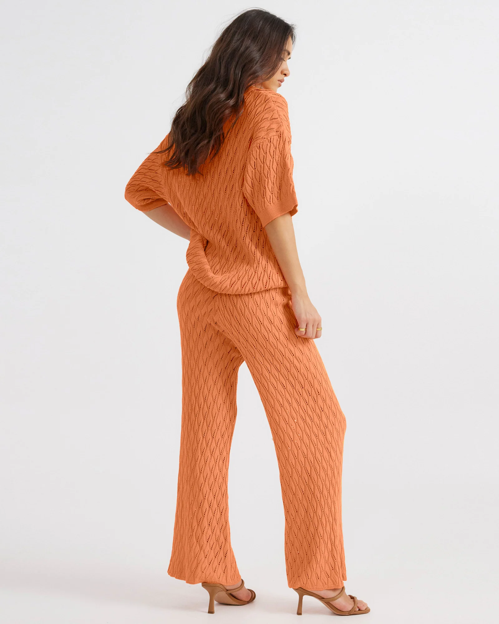 Claire Pants in Orange - Image 2