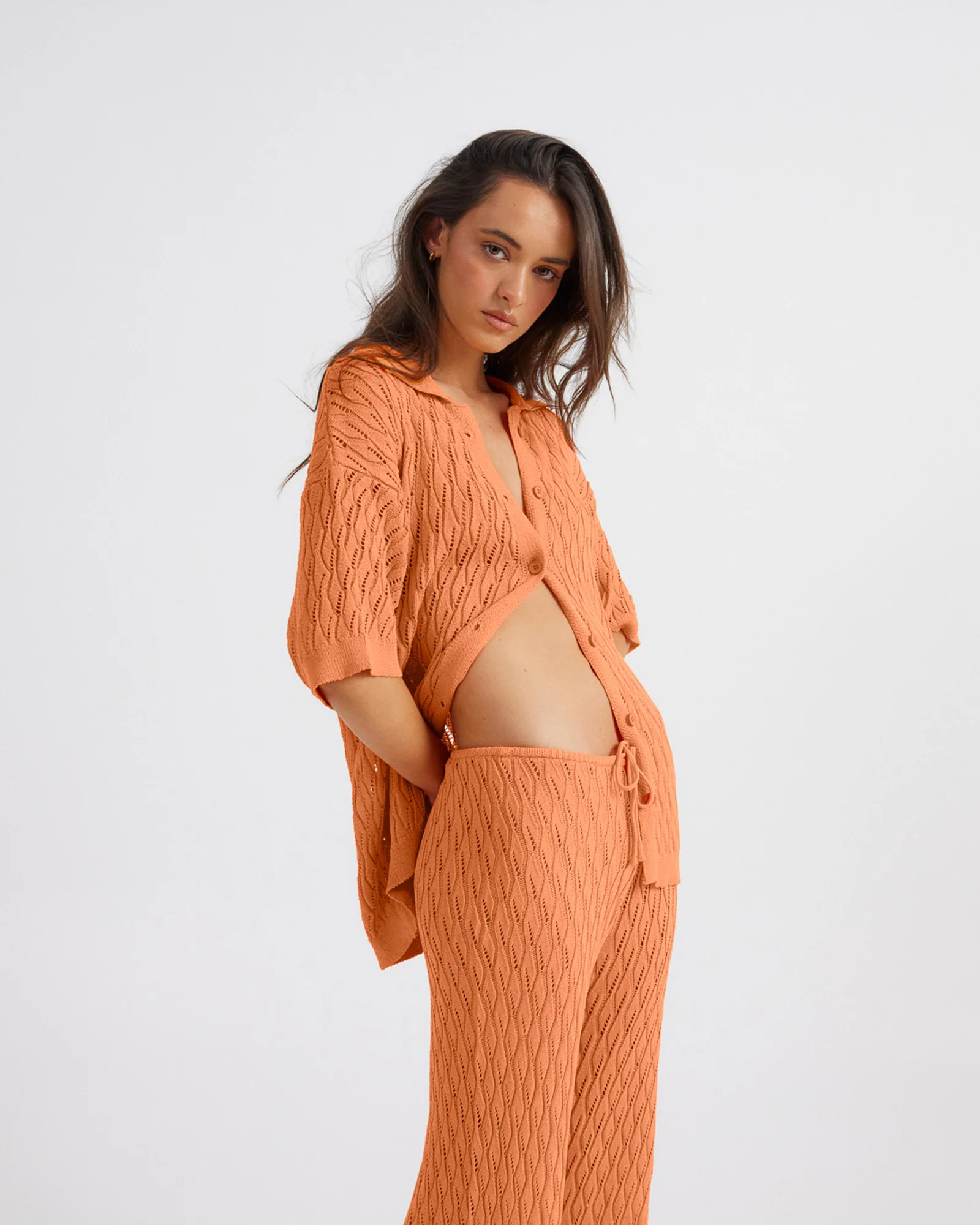 Claire Pants in Orange - Image 3