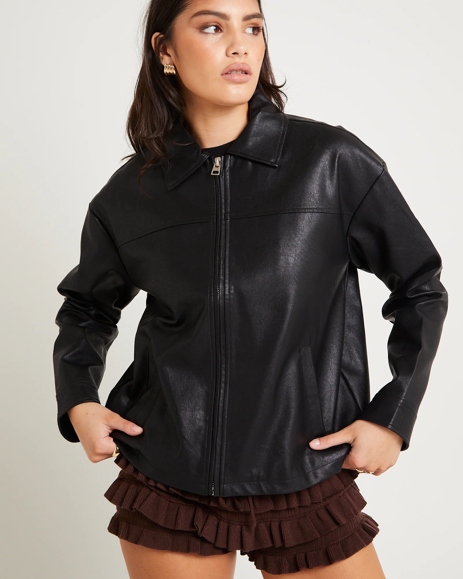 Clara Clean PU Jacket - Image 6