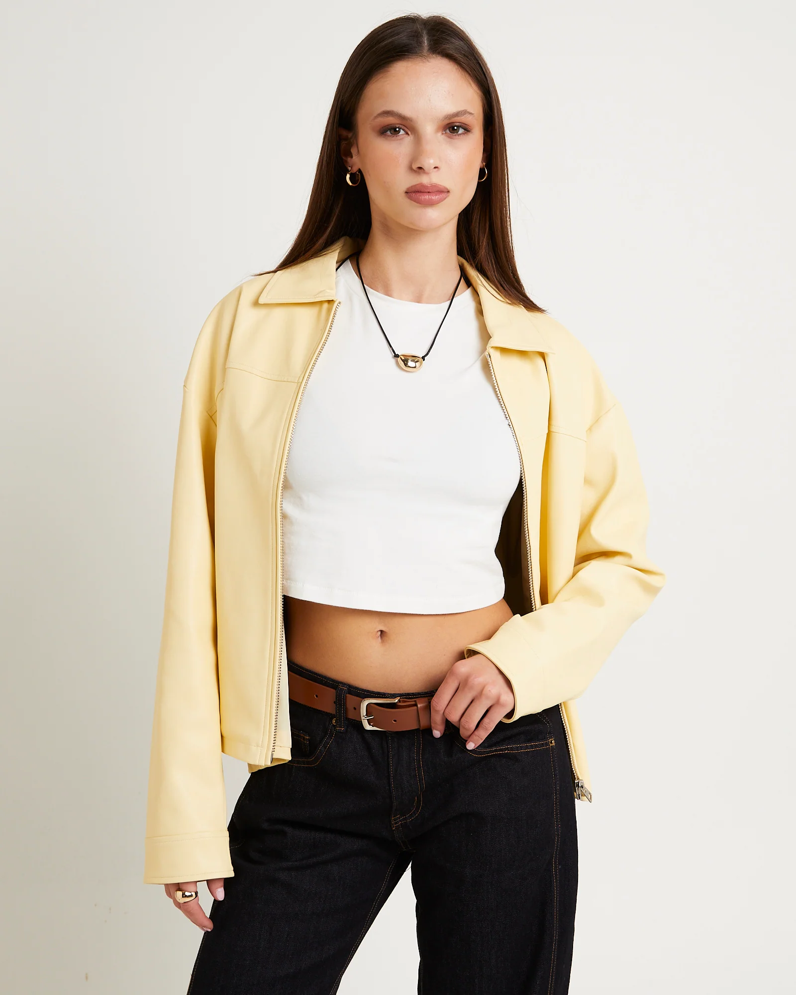 Clara Clean PU Jacket - Image 2