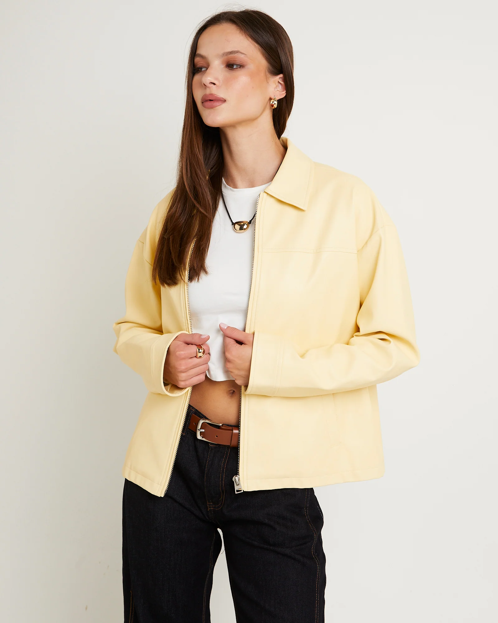 Clara Clean PU Jacket - Image 5