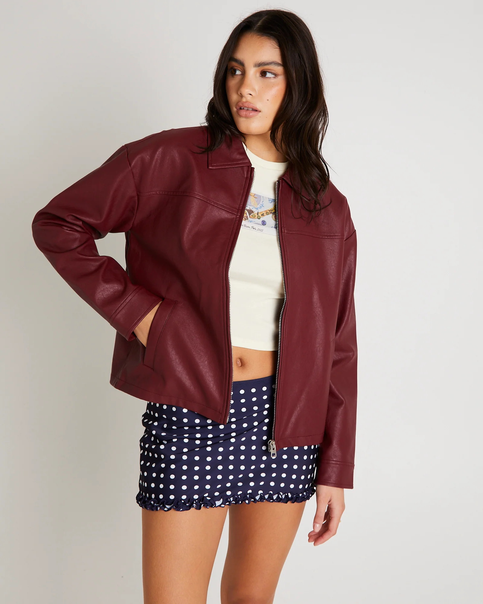 Clara Clean PU Jacket - Image 7