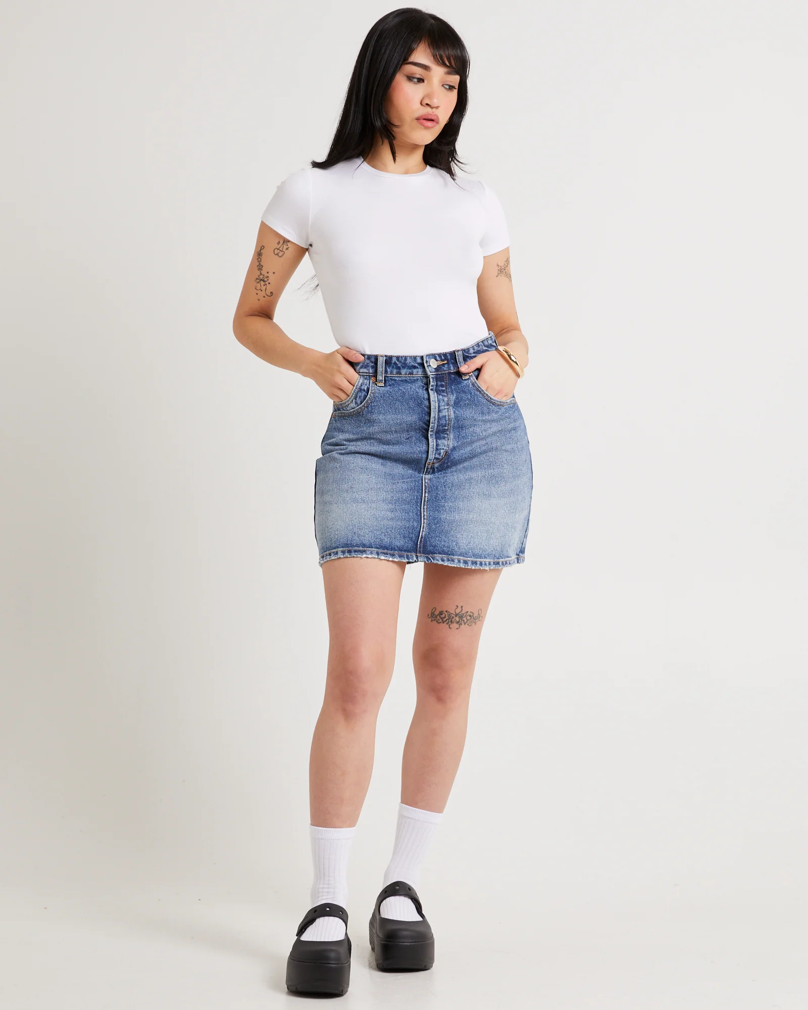 Classic Denim Mini Skirt Christy - Image 3