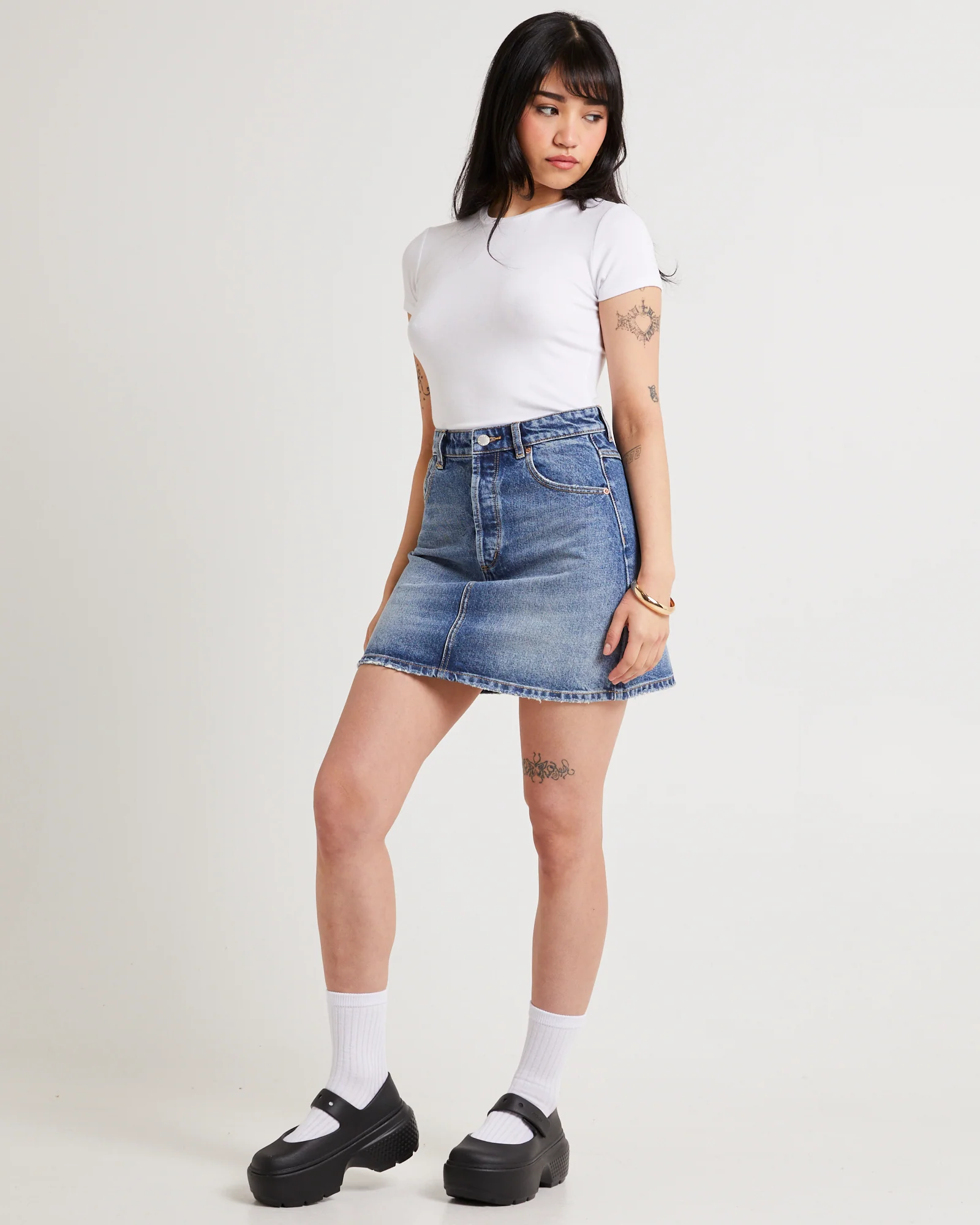 Classic Denim Mini Skirt Christy - Image 4
