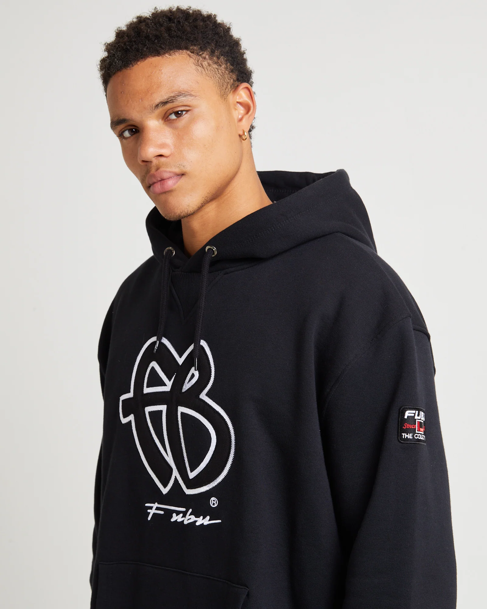 Classic Hooded Sweats Black/White - Image 4