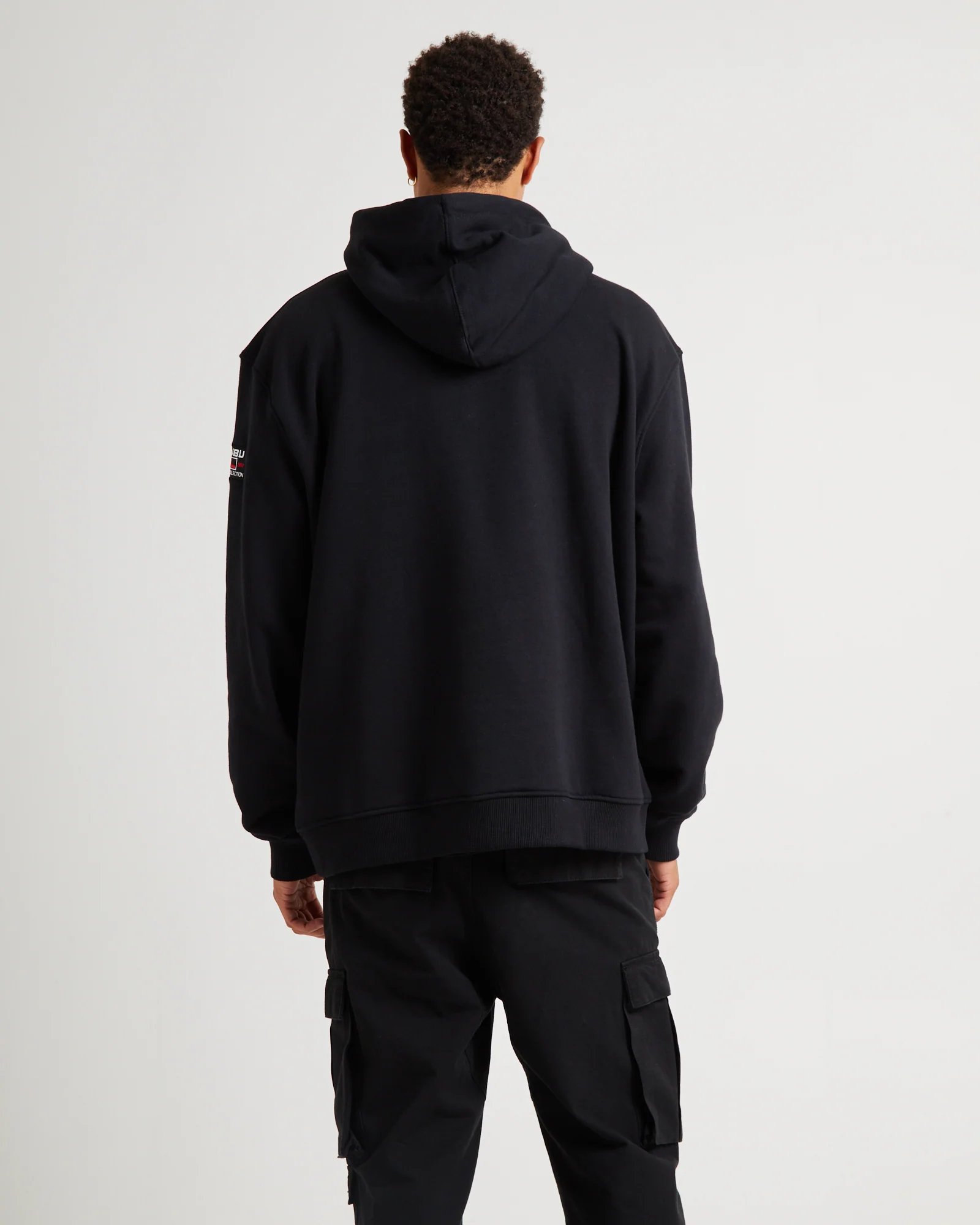 Classic Hooded Sweats Black/White - Image 6