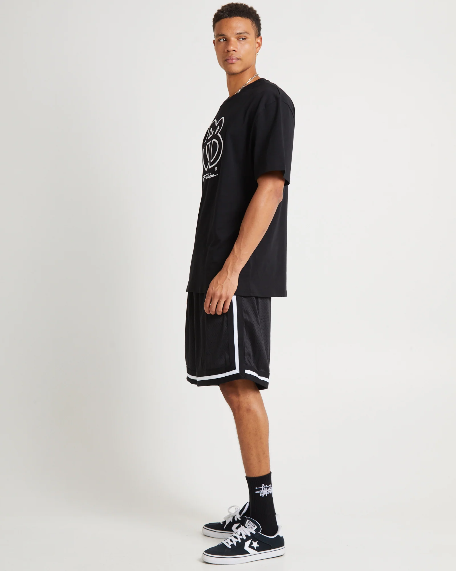Classic Short Sleeve T-Shirt Black/White - Image 4