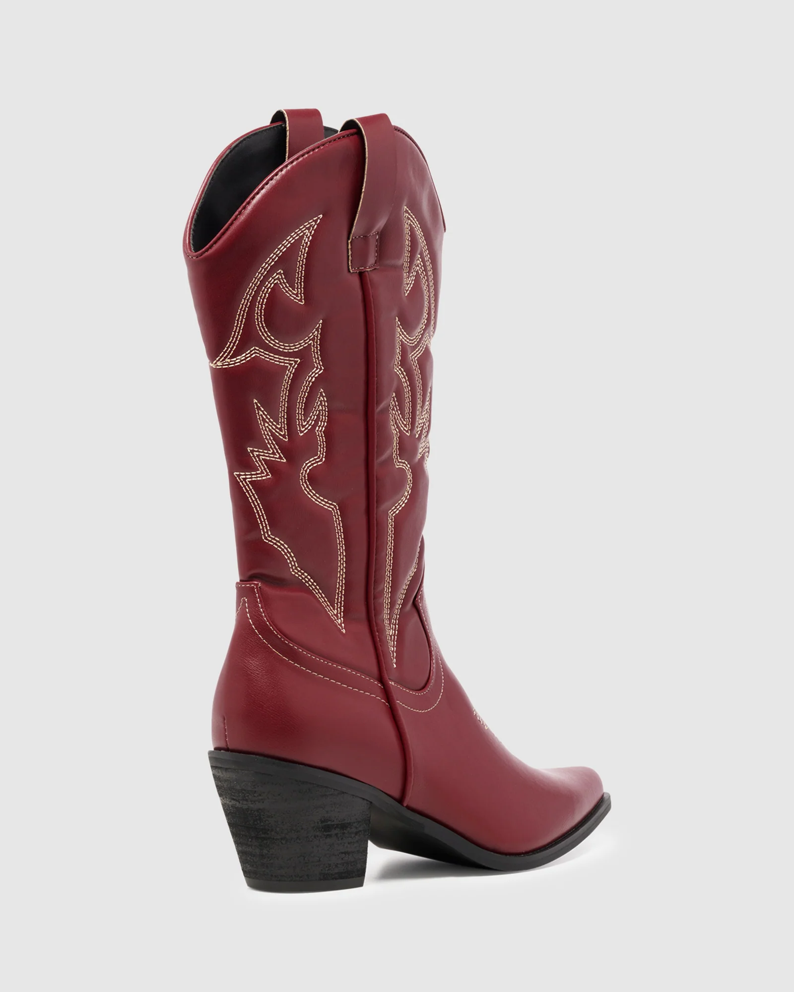 Clayton Western Boot Cherry - Image 4